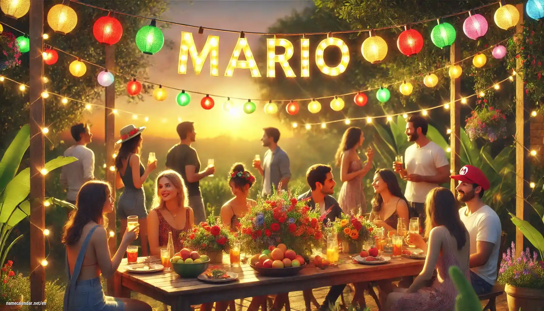 Celebration of name day and name - Mário