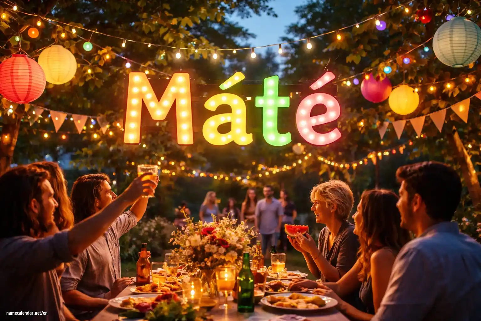 Celebration of name day and name - Máté