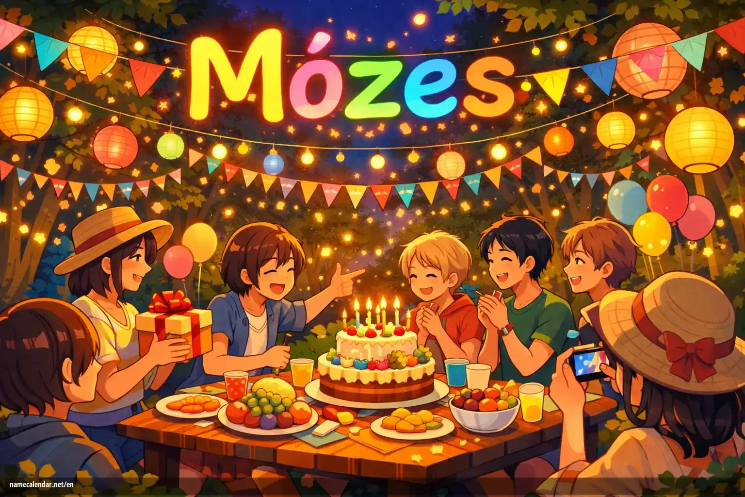 Celebration of name day and name - Mózes