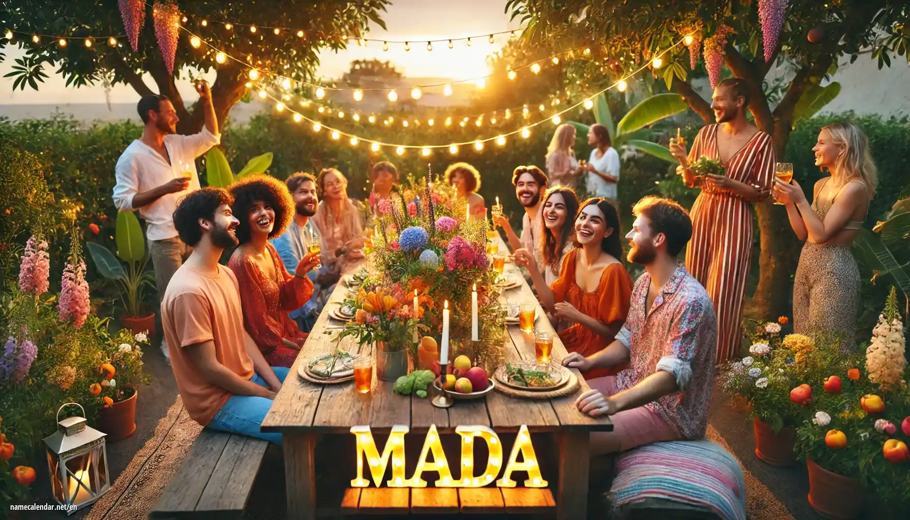 Celebration of name day and name - Mada