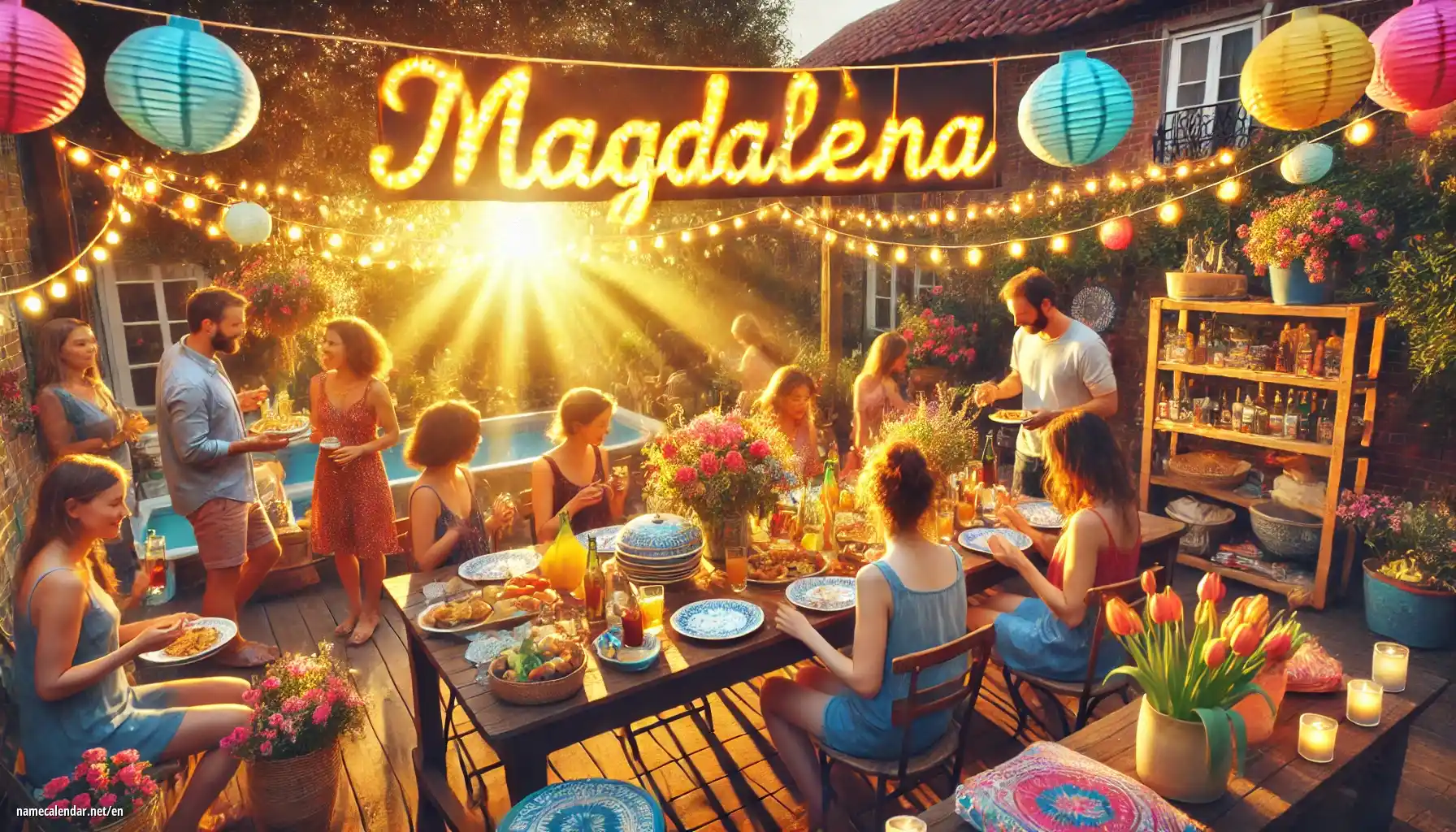 Celebration of name day and name - Magdaléna