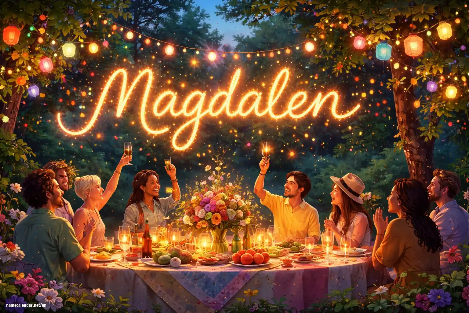 Celebration of name day and name - Magdalen