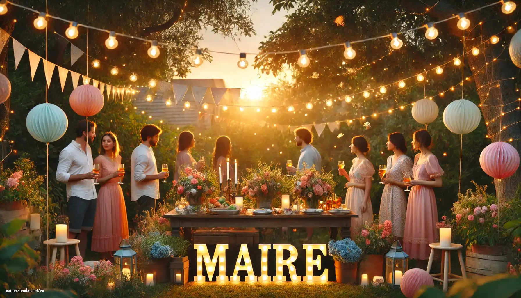 Celebration of name day and name - Maire