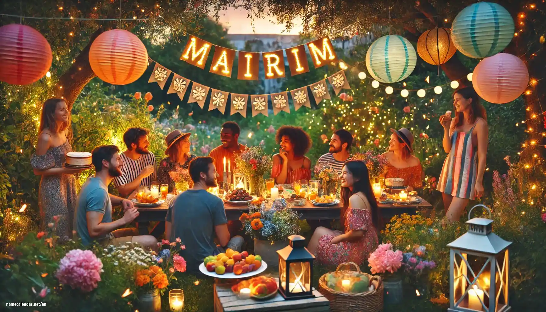 Celebration of name day and name - Mairim