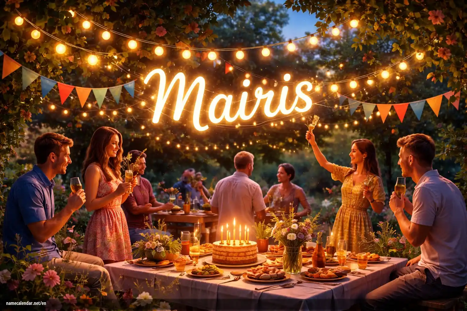 Celebration of name day and name - Mairis