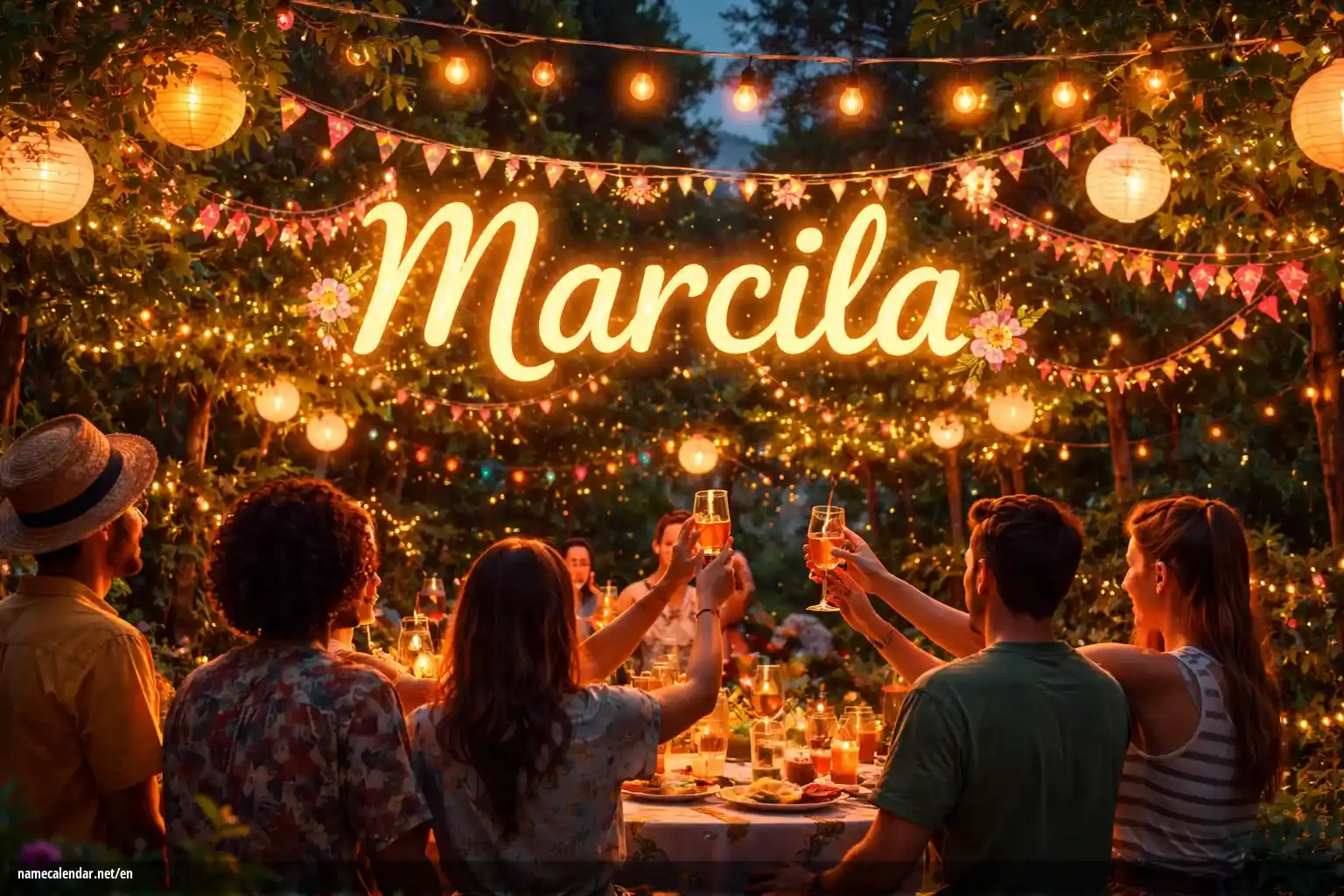Celebration of name day and name - Marcila