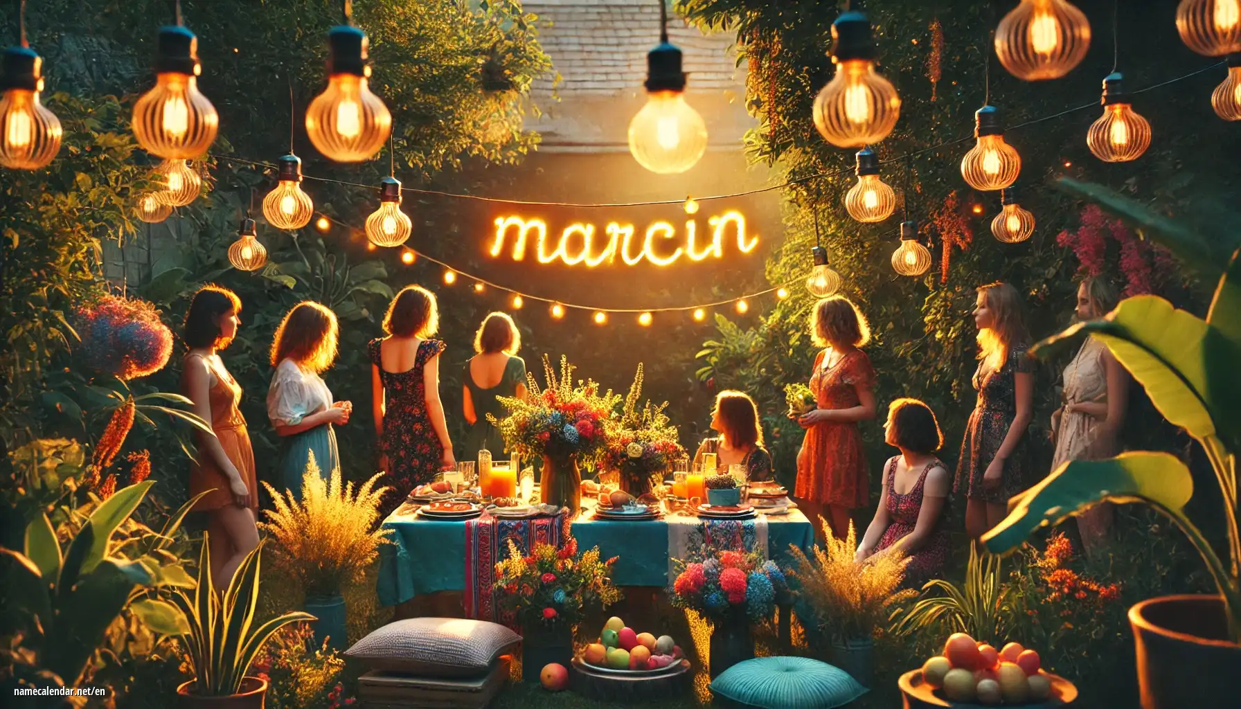 Celebration of name day and name - Marcin