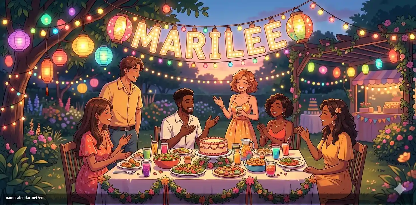 Celebration of name day and name - Marilee