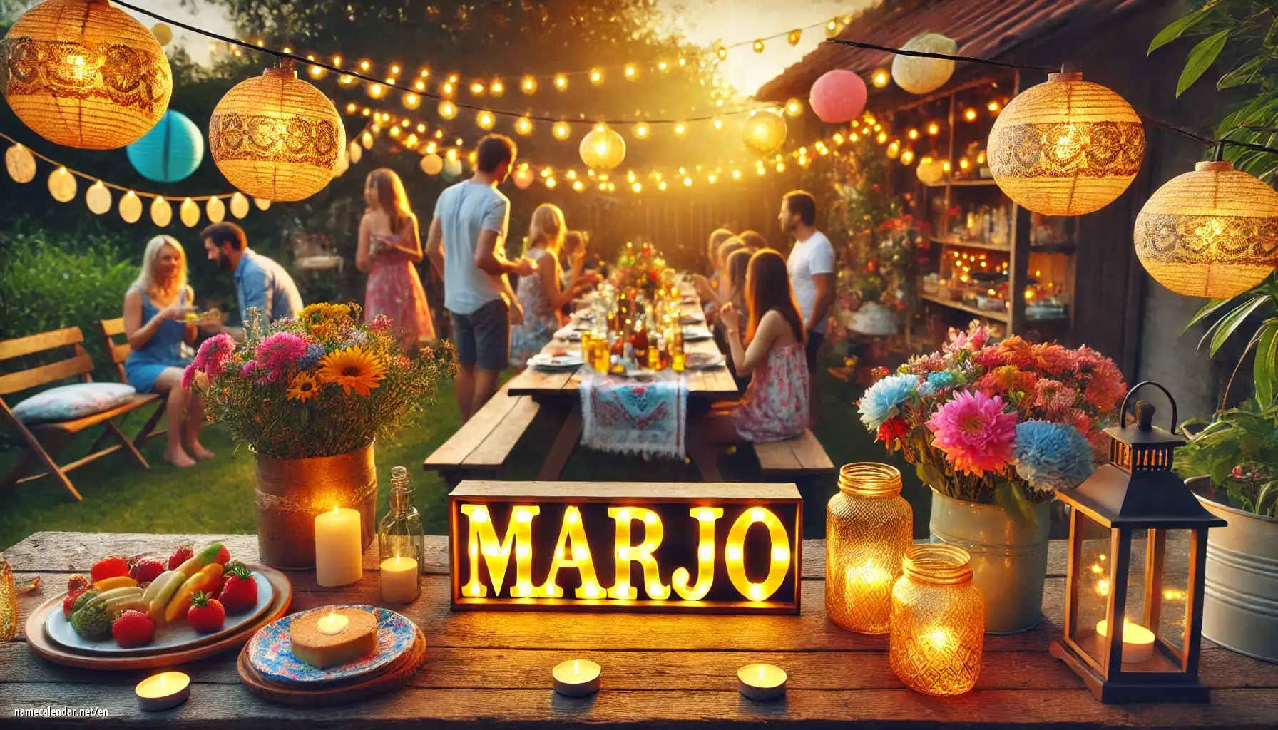 Celebration of name day and name - Marjo