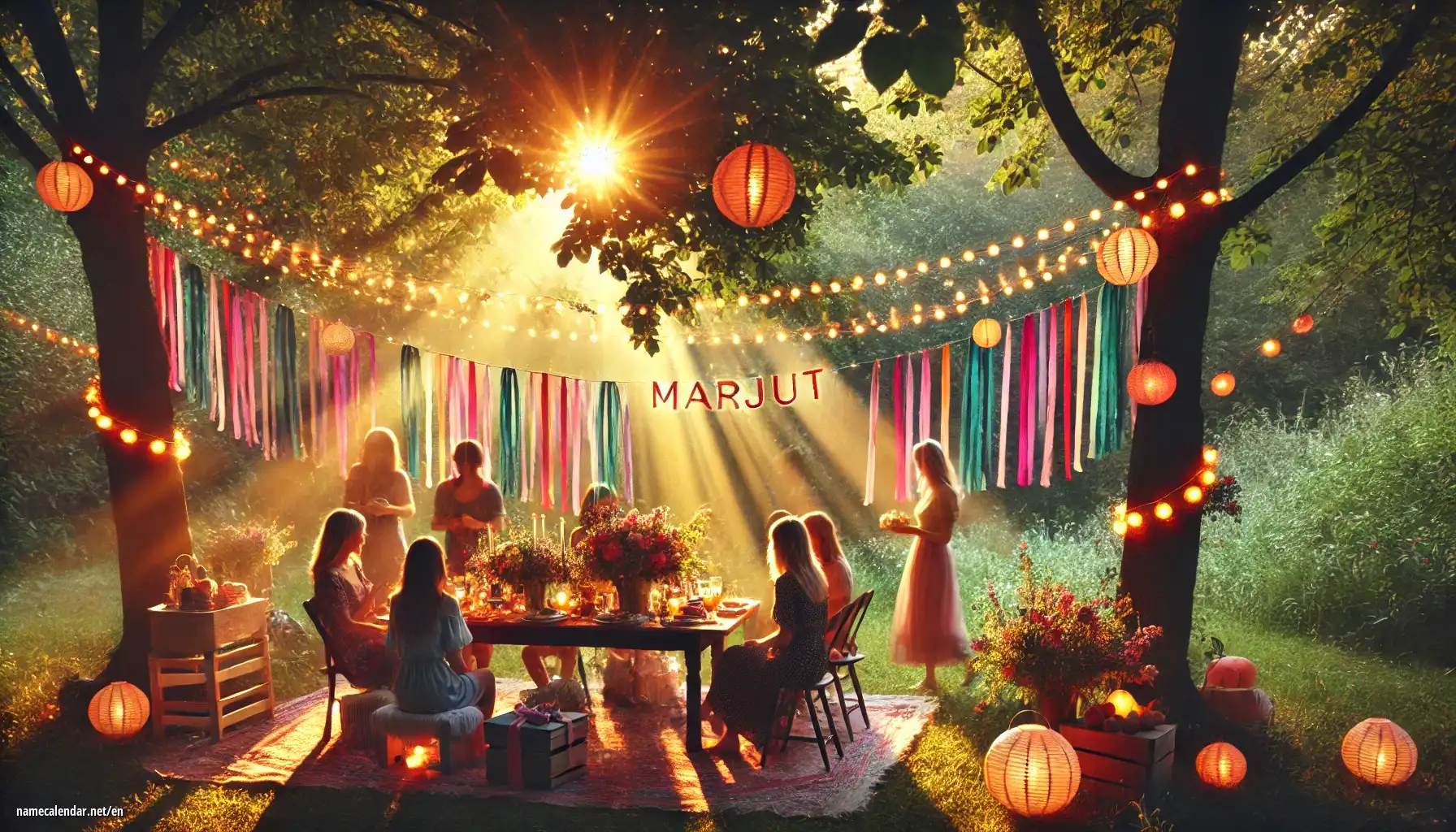 Celebration of name day and name - Marjut