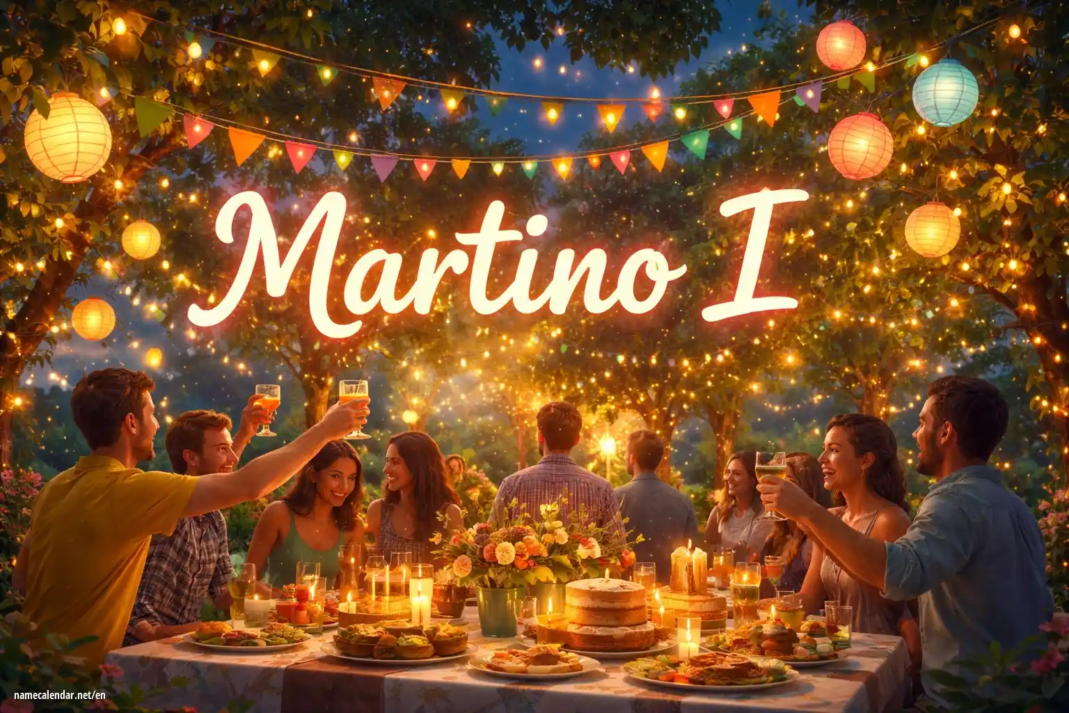 Celebration of name day and name - Martino I