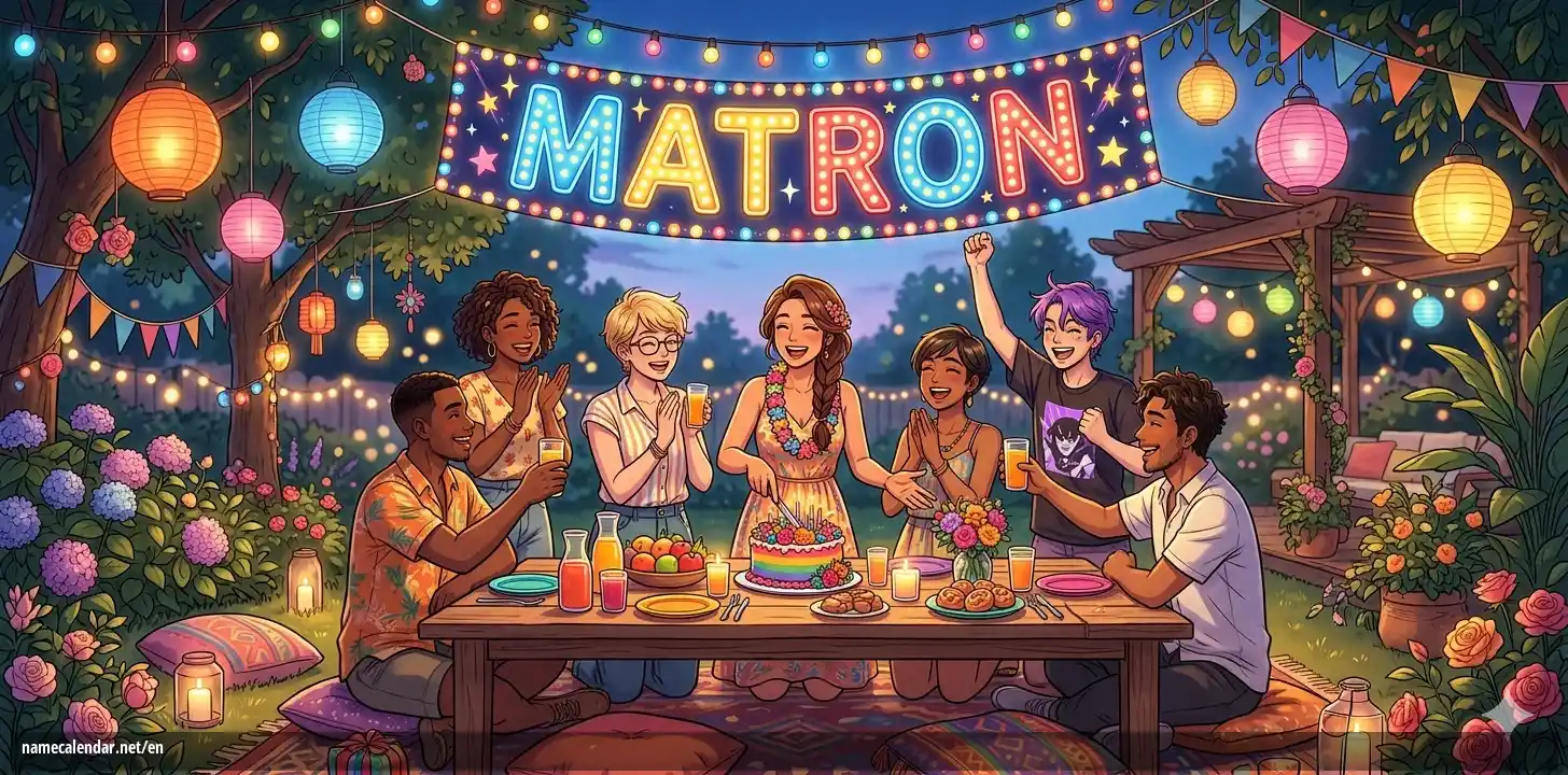 Celebration of name day and name - Matron