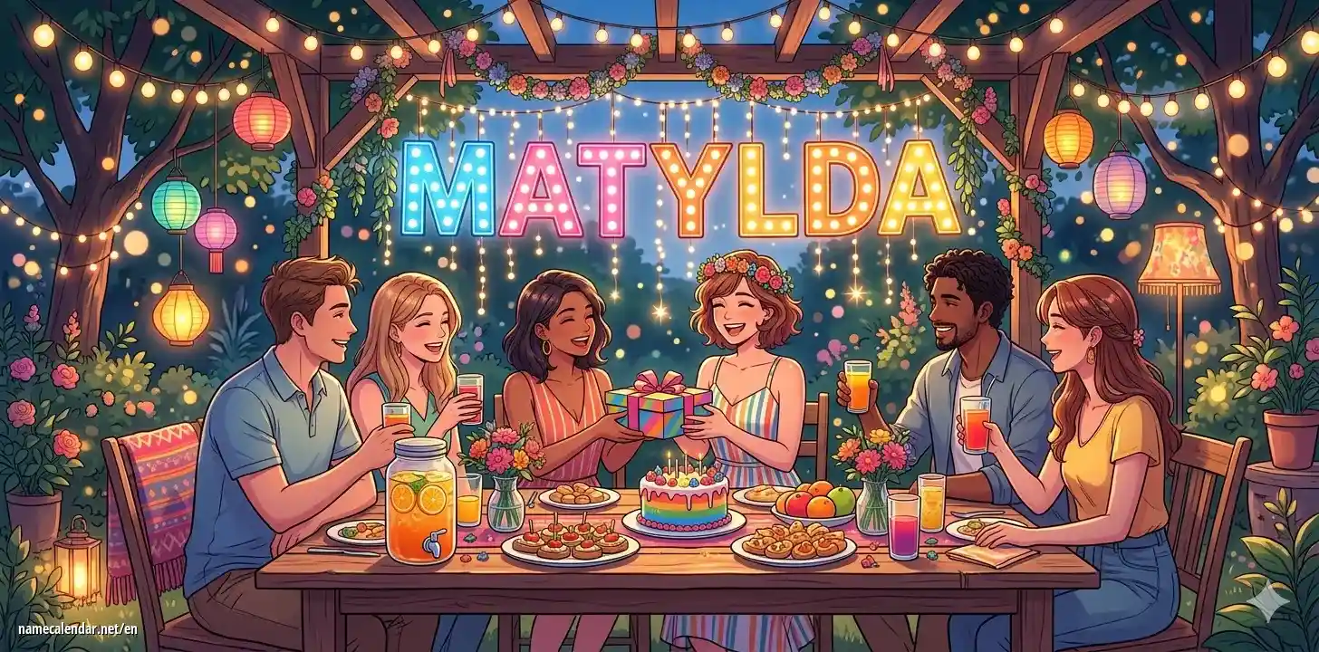 Celebration of name day and name - Matylda