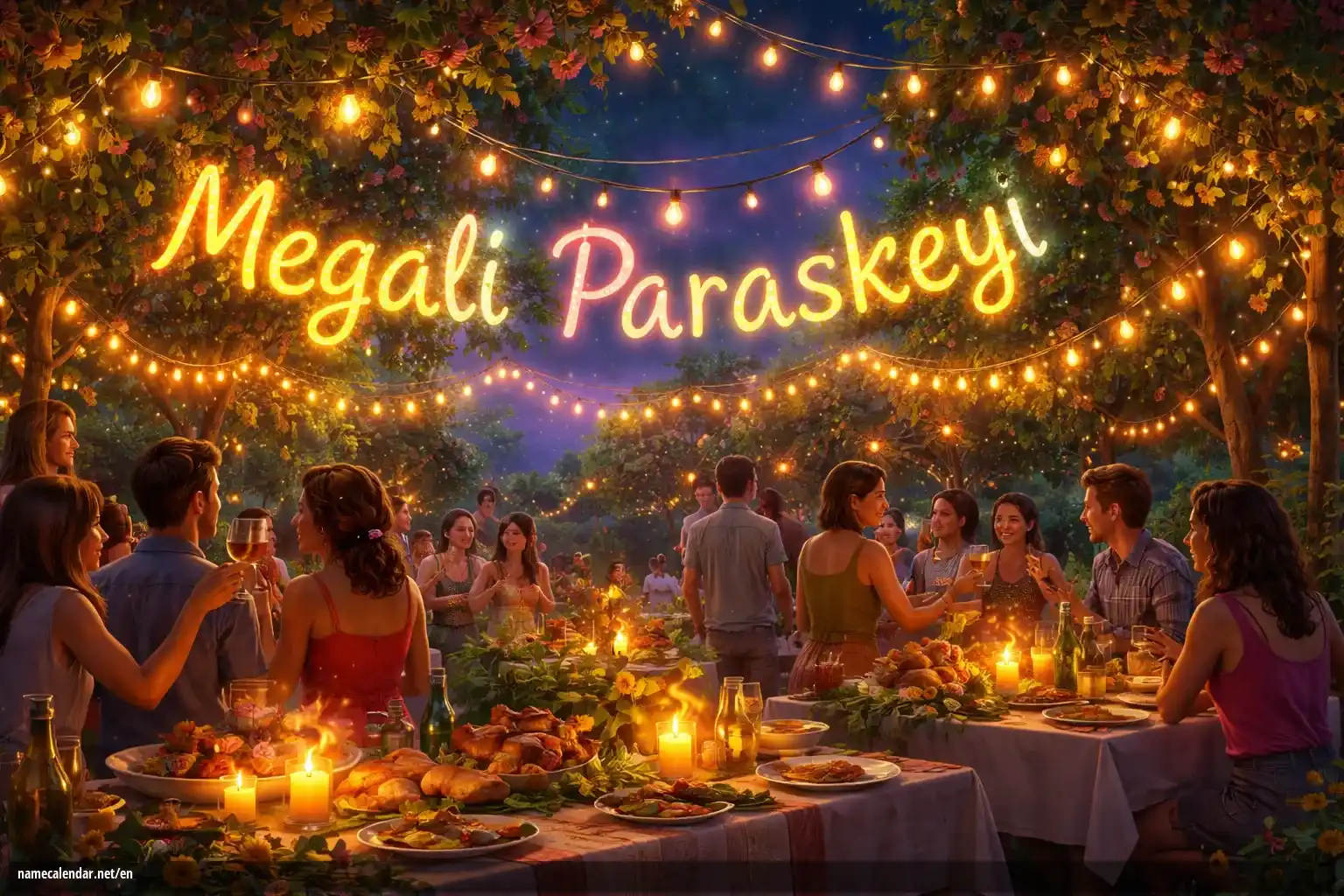 Celebration of name day and name - Megali Paraskeyi