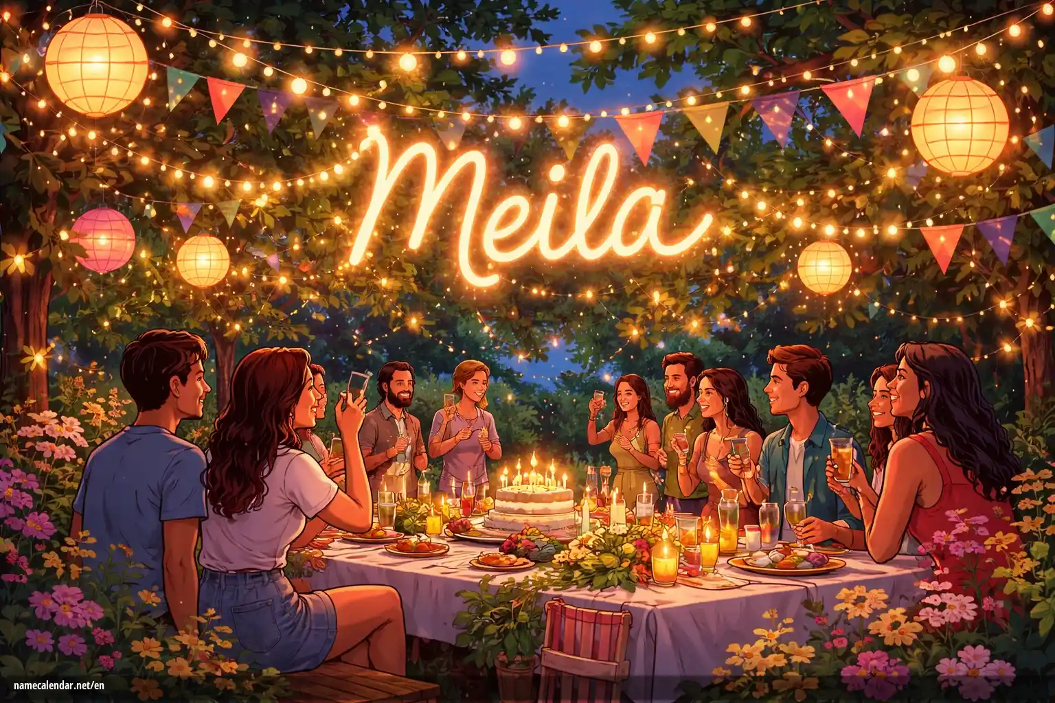 Celebration of name day and name - Meila