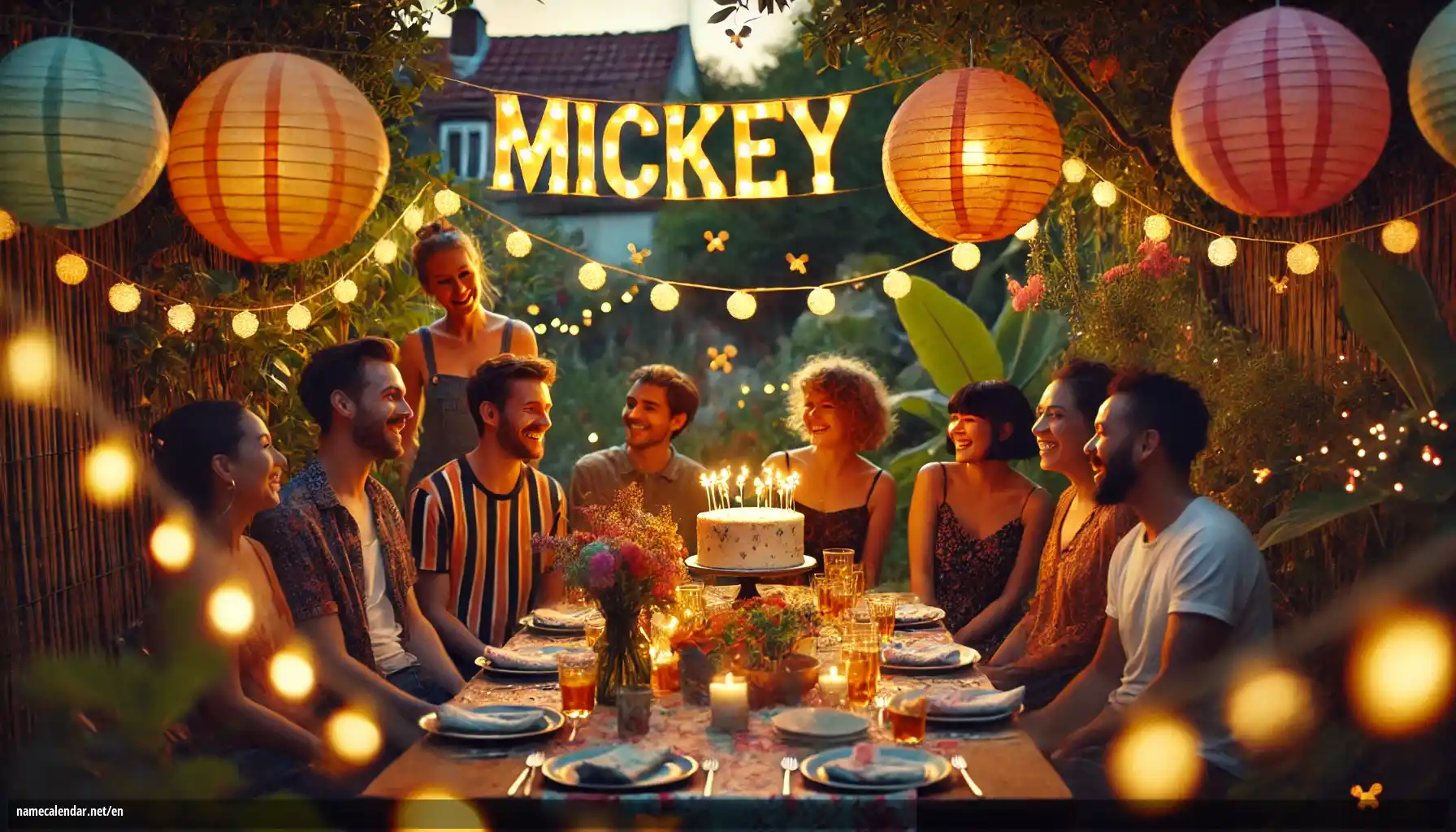 Celebration of name day and name - Mickey