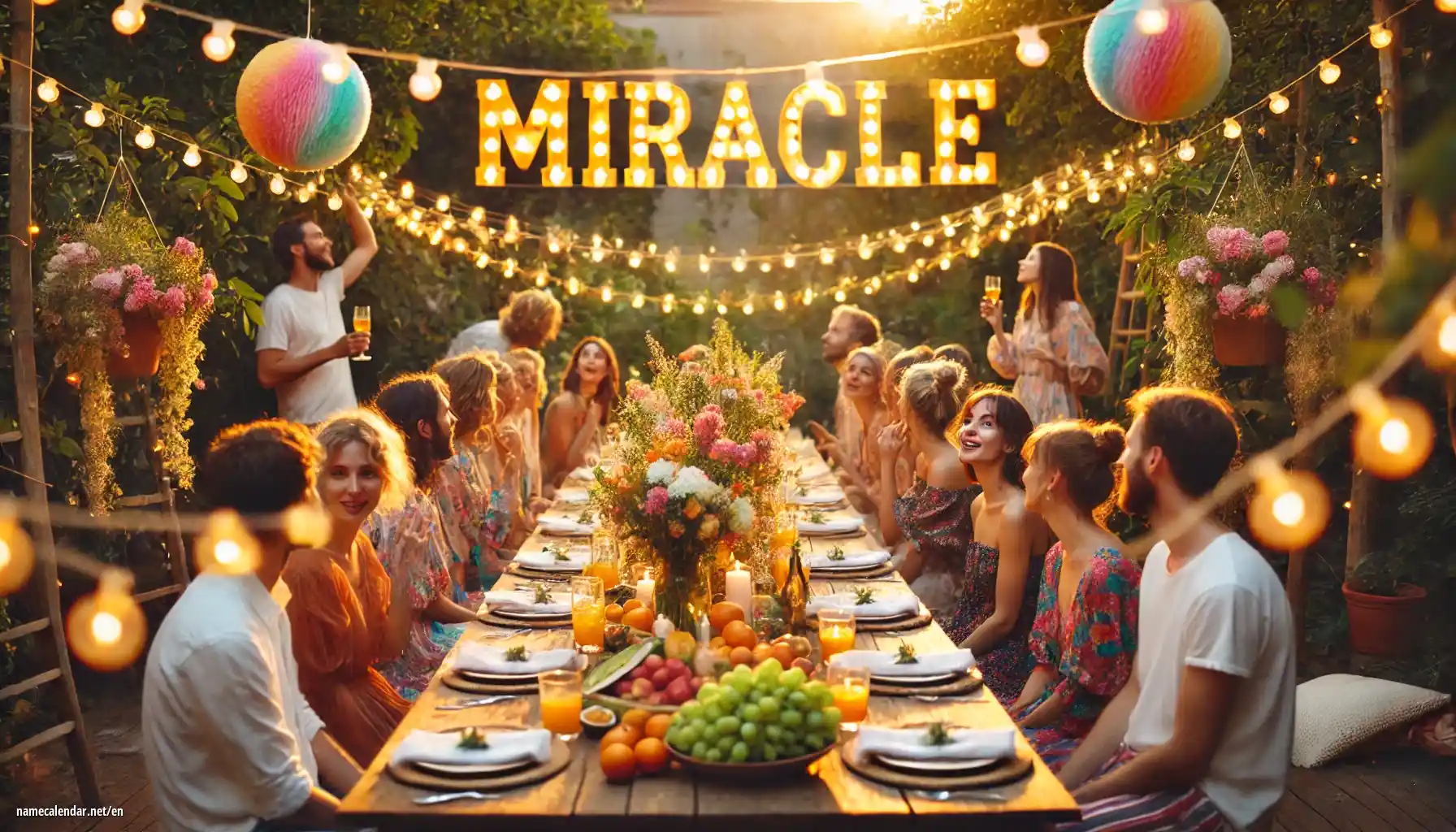 Celebration of name day and name - Miracle