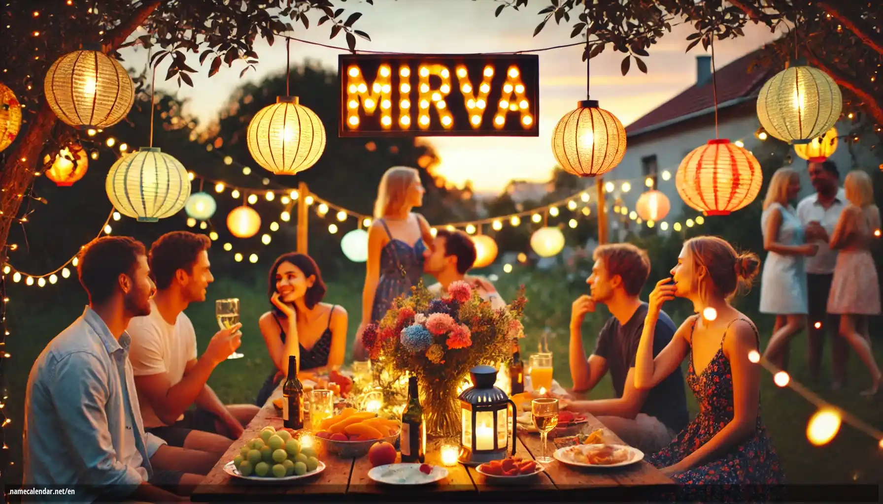 Celebration of name day and name - Mirva