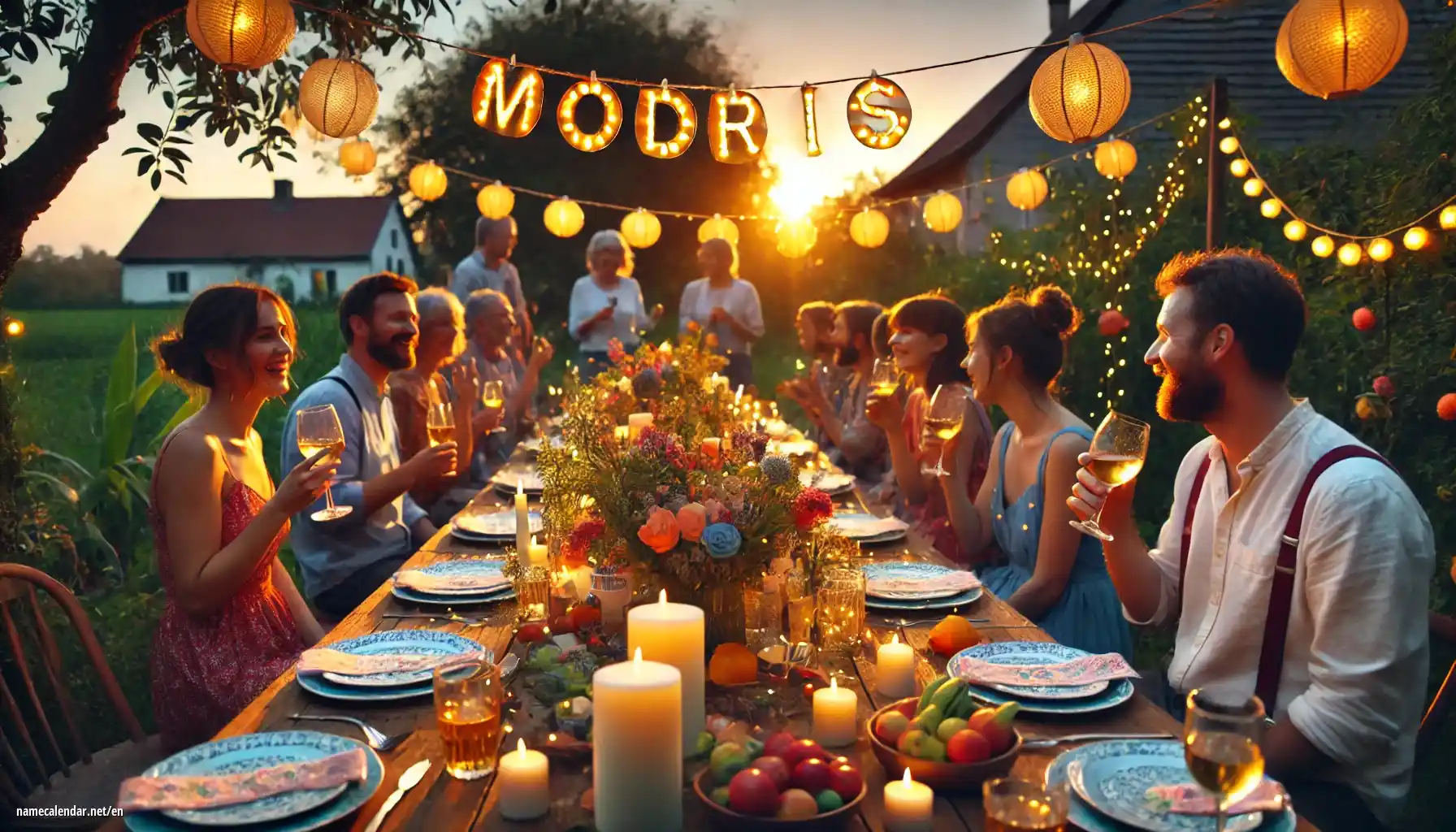 Celebration of name day and name - Modris