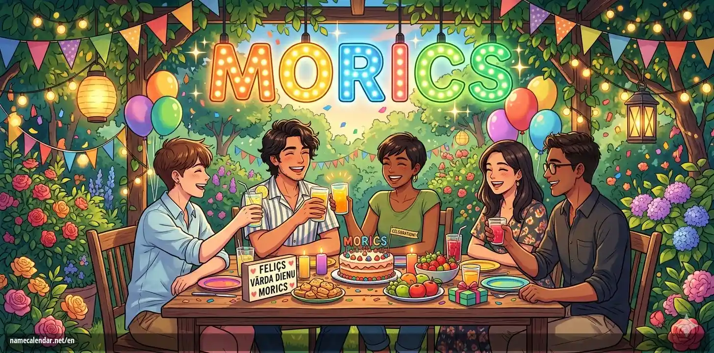 Celebration of name day and name - Morics