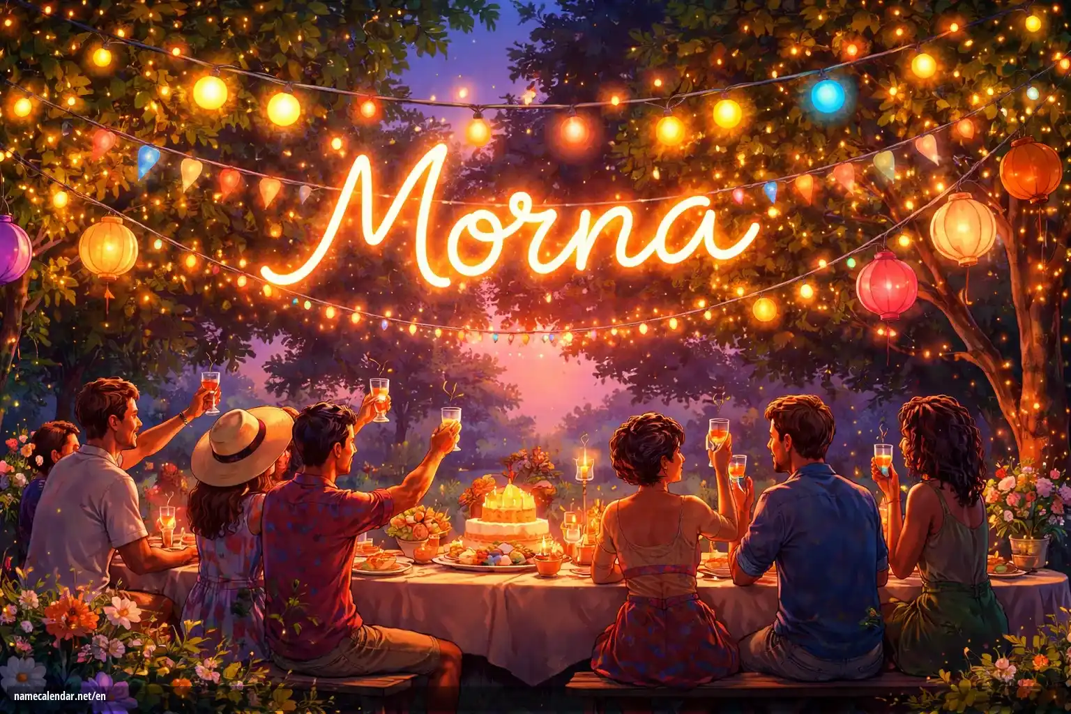 Celebration of name day and name - Morna