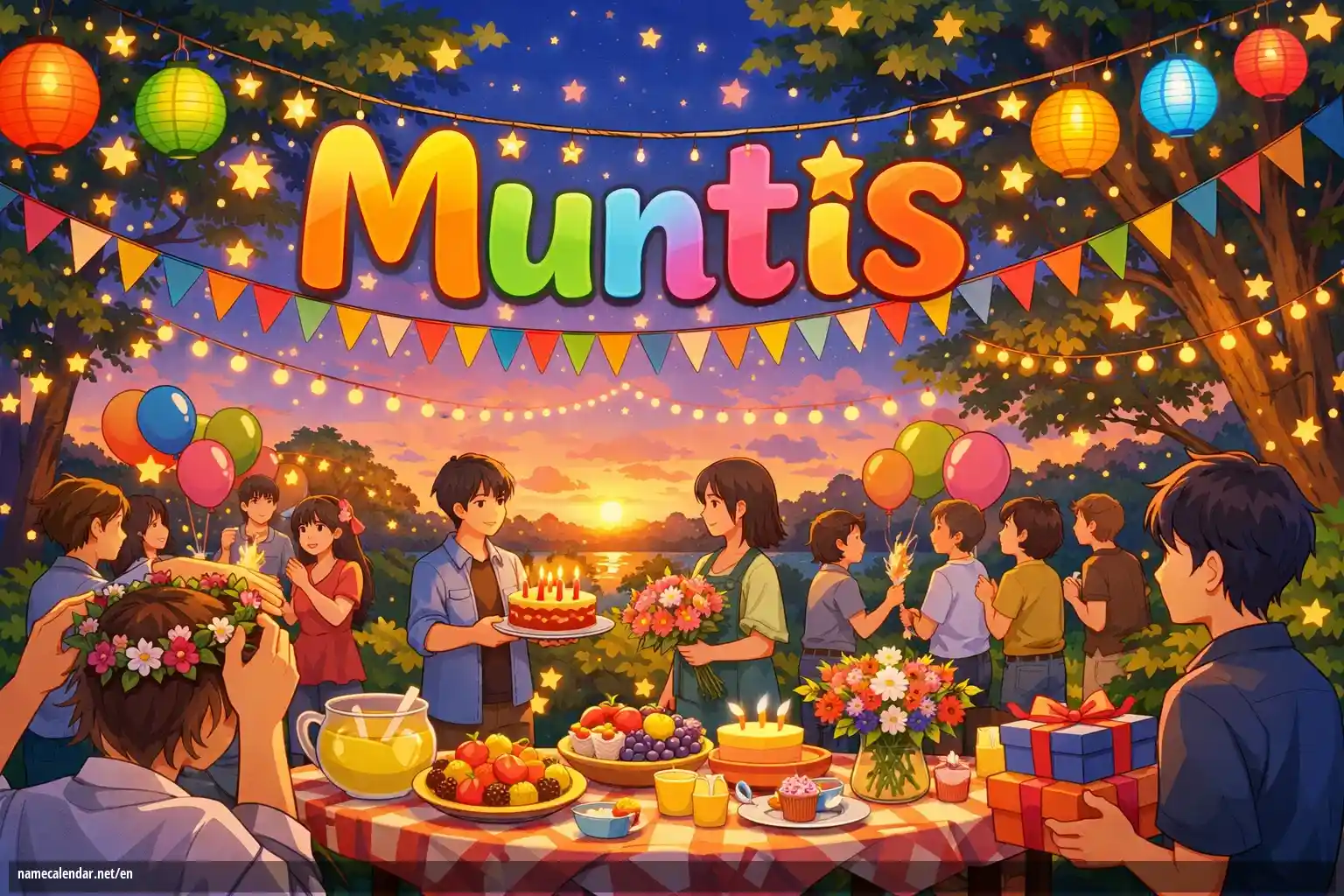 Celebration of name day and name - Muntis