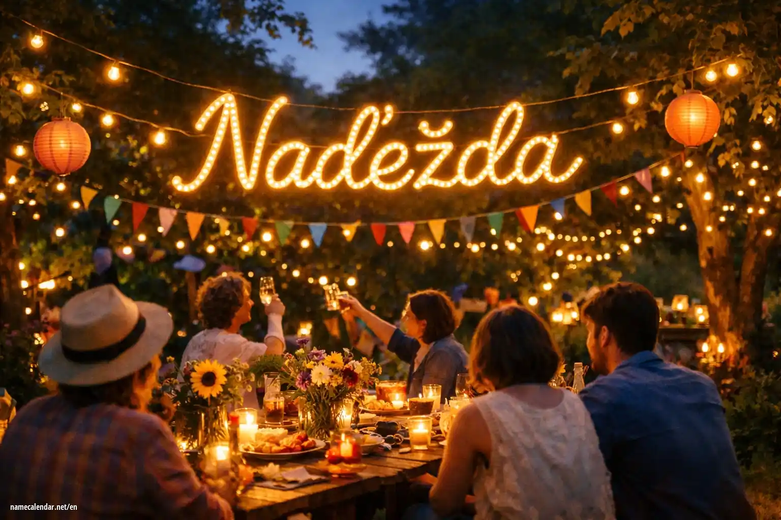 Celebration of name day and name - Naďežda