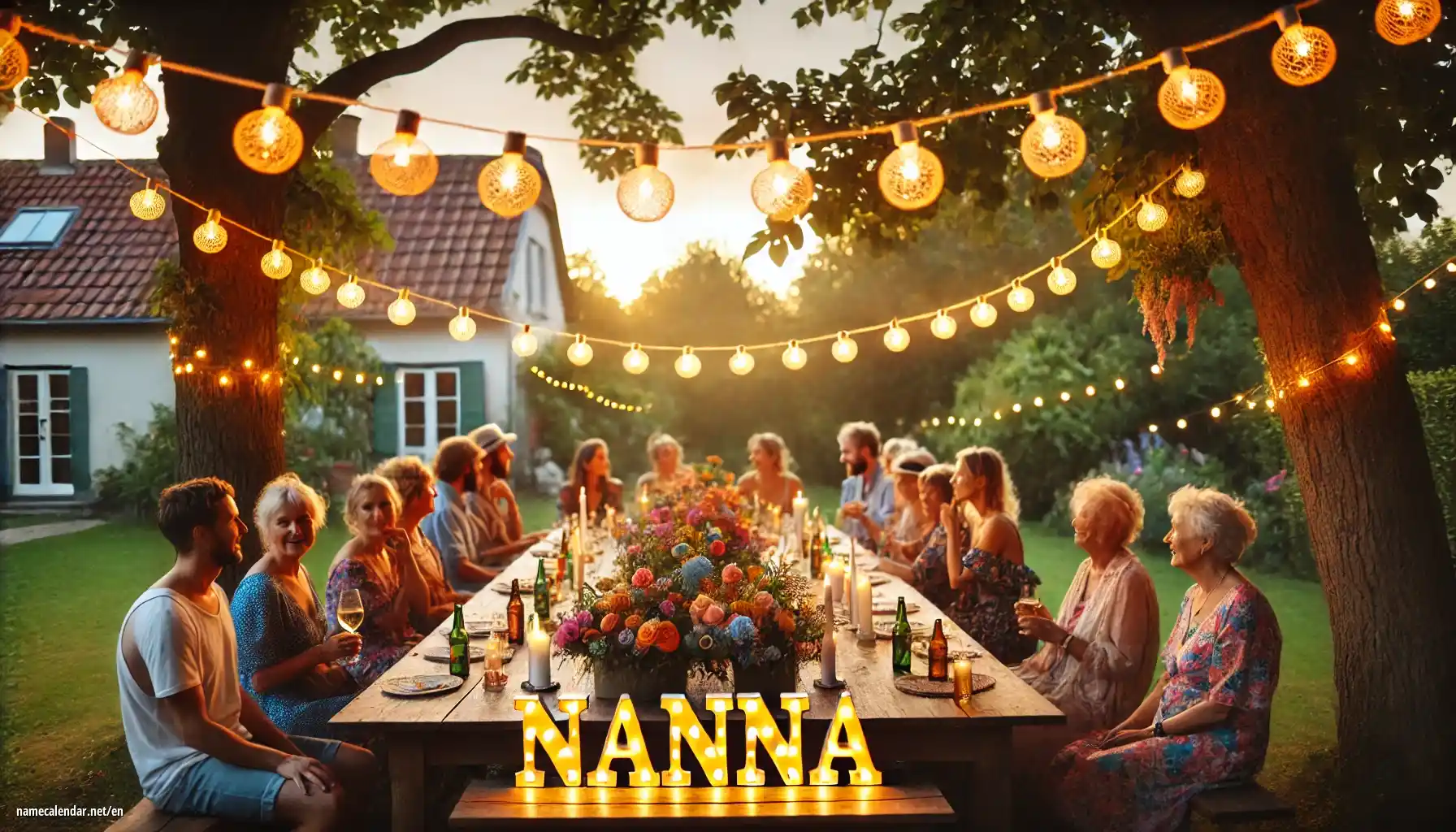 Celebration of name day and name - Nanna
