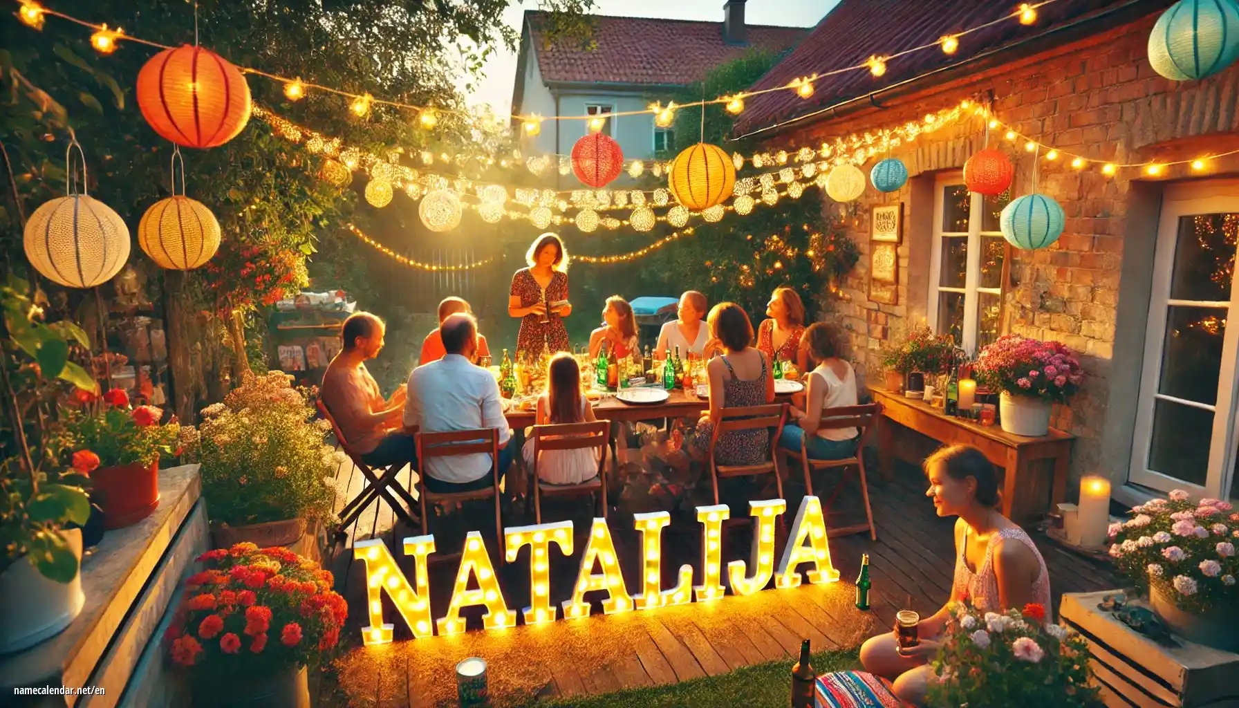 Celebration of name day and name - Natalija