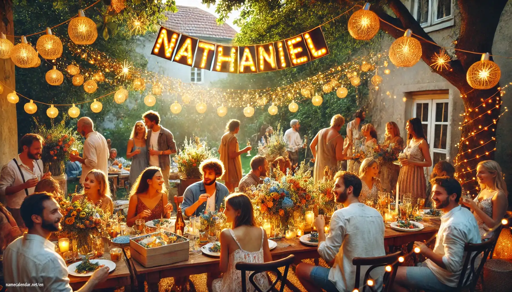 Celebration of name day and name - Nathaniel