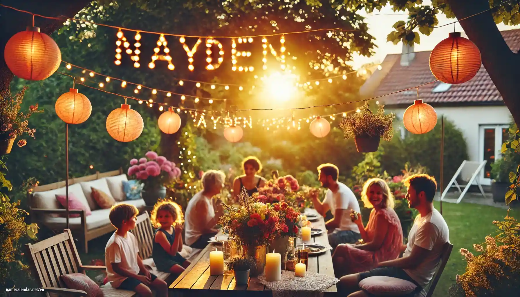 Celebration of name day and name - Nayden