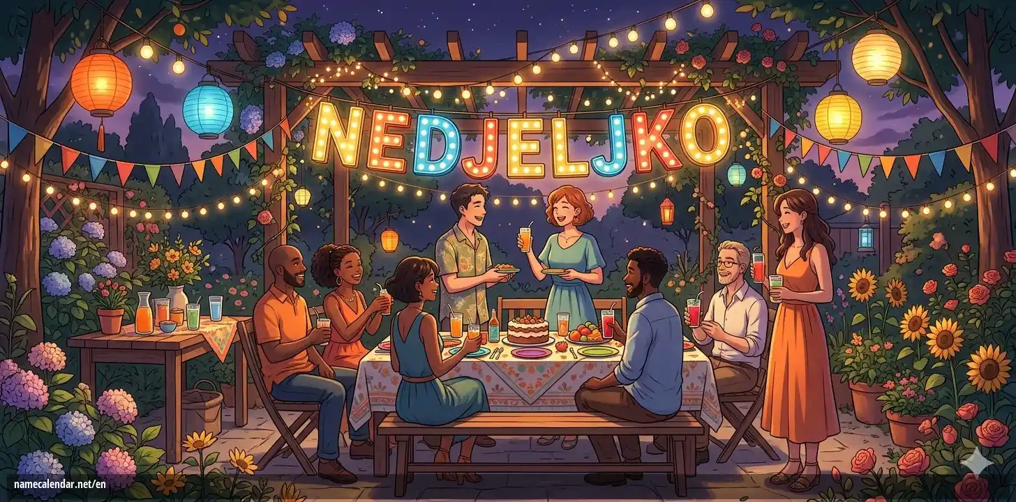 Celebration of name day and name - Nedjeljko