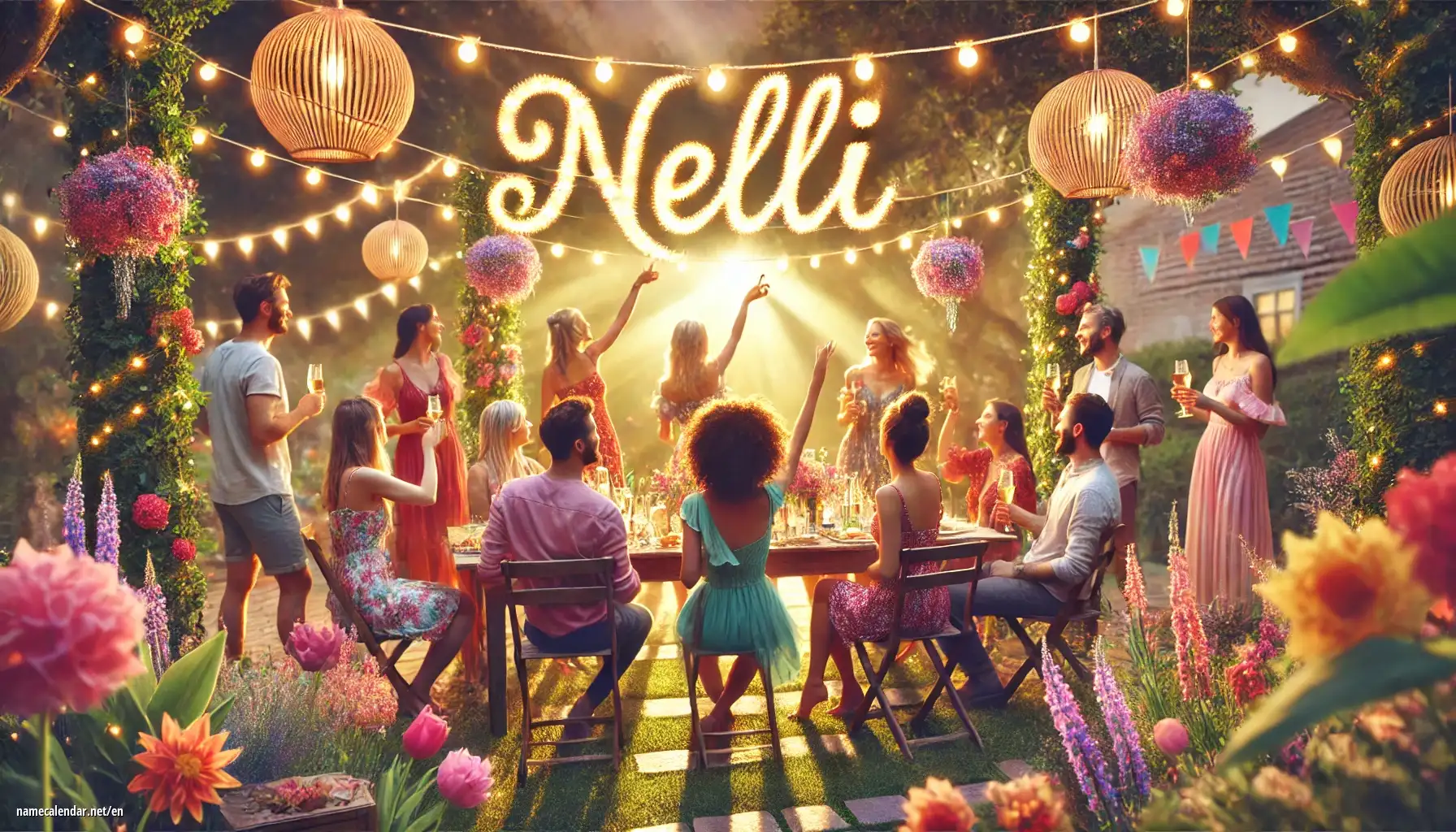 Celebration of name day and name - Nelli
