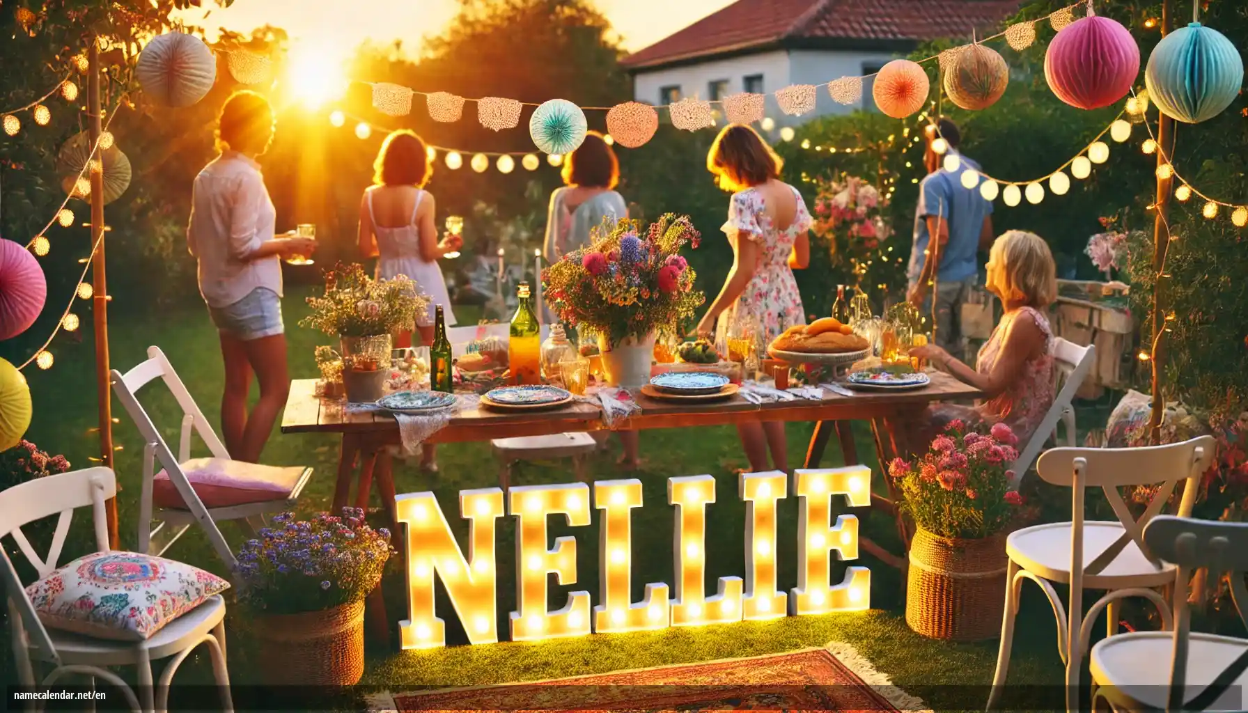 Celebration of name day and name - Nellie