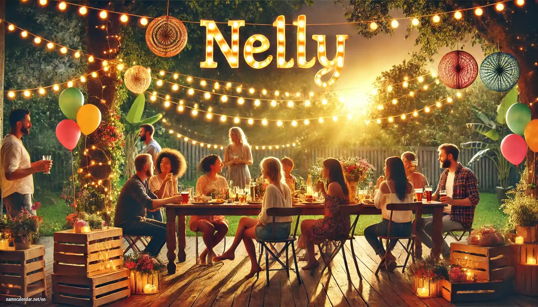 Celebration of name day and name - Nelly