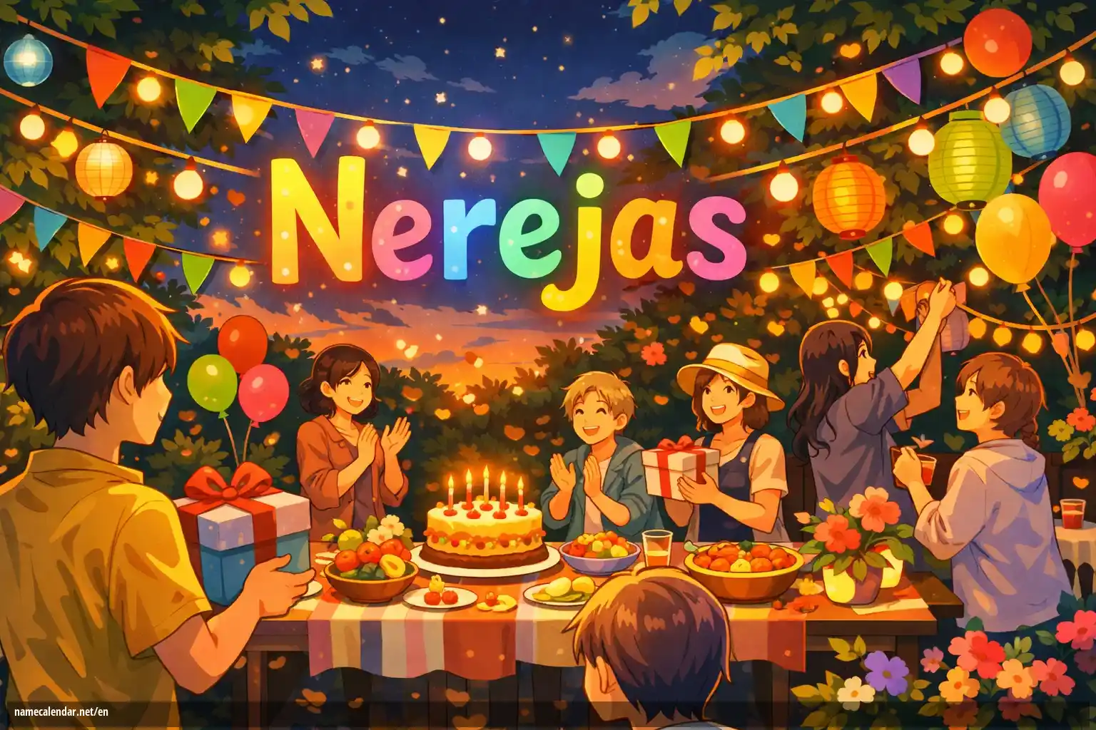 Celebration of name day and name - Nerejas