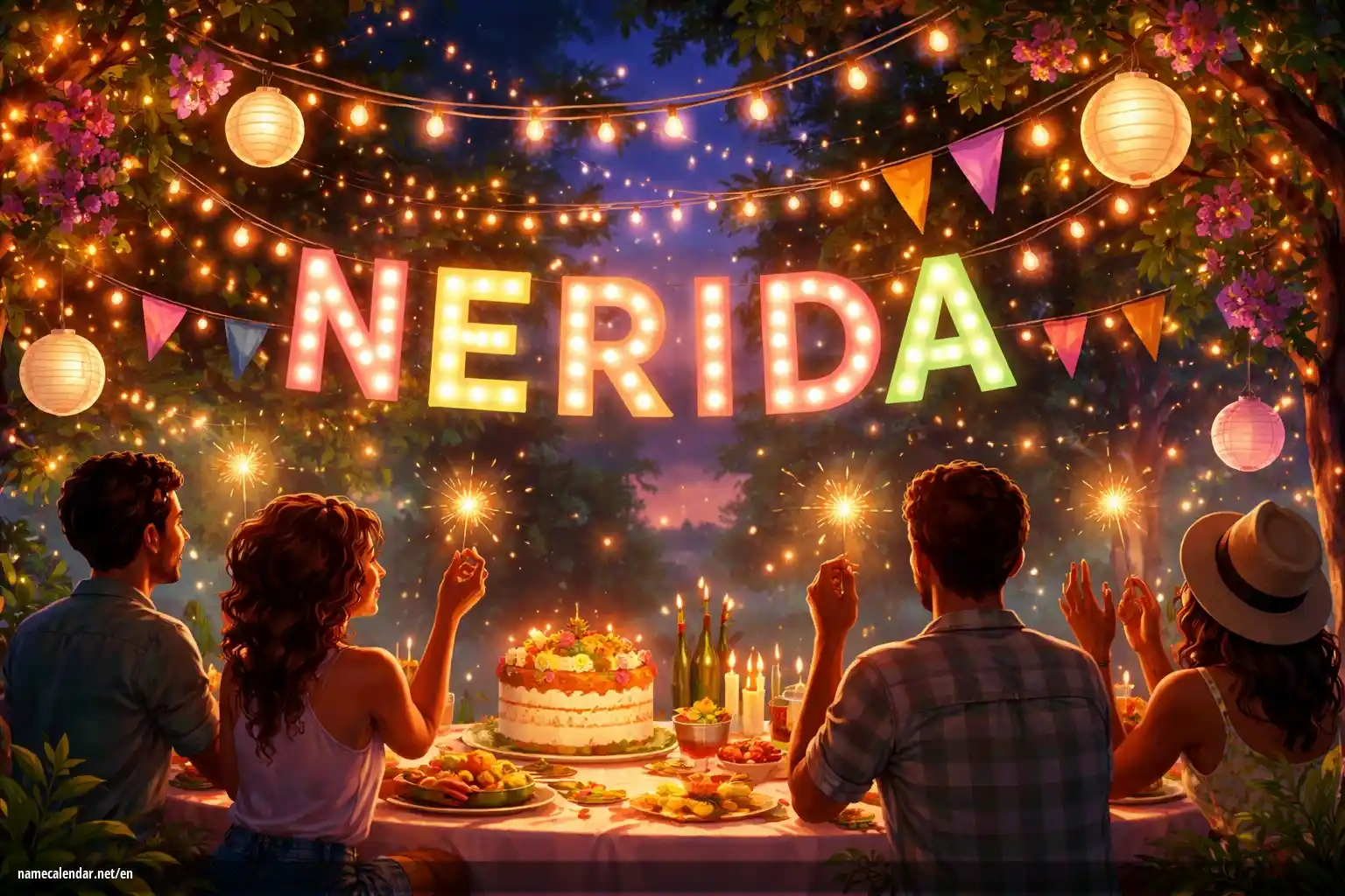 Celebration of name day and name - Nerida