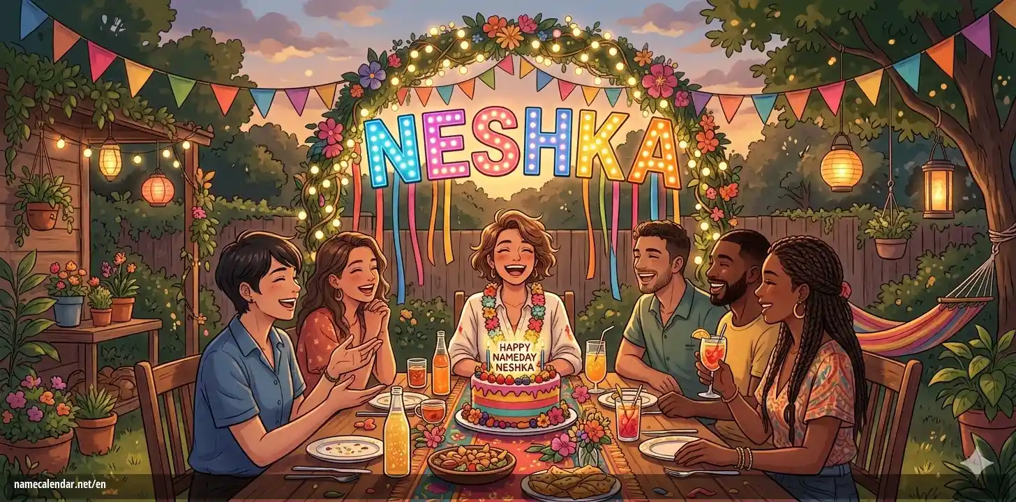Celebration of name day and name - Neshka