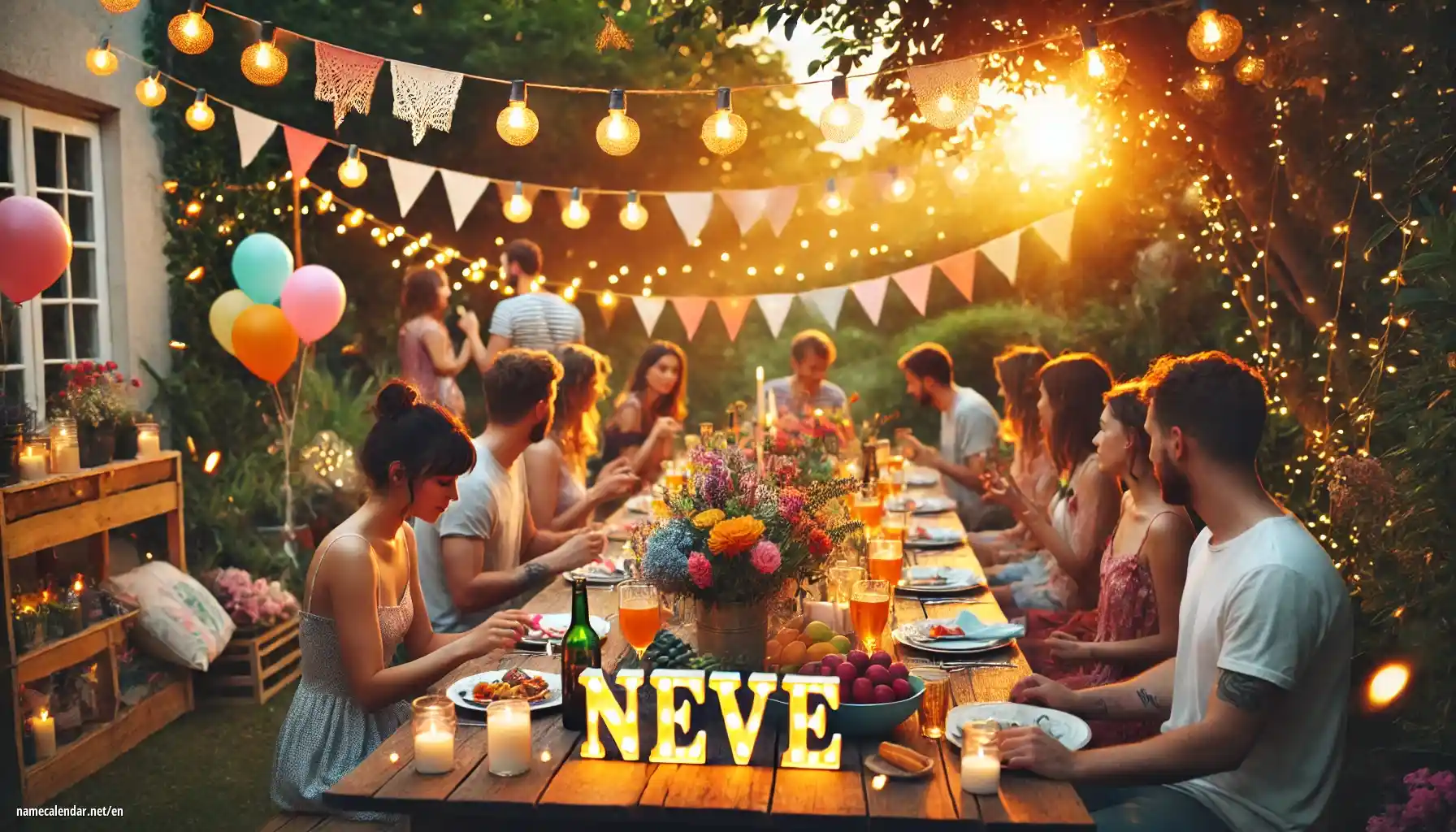 Celebration of name day and name - Neve