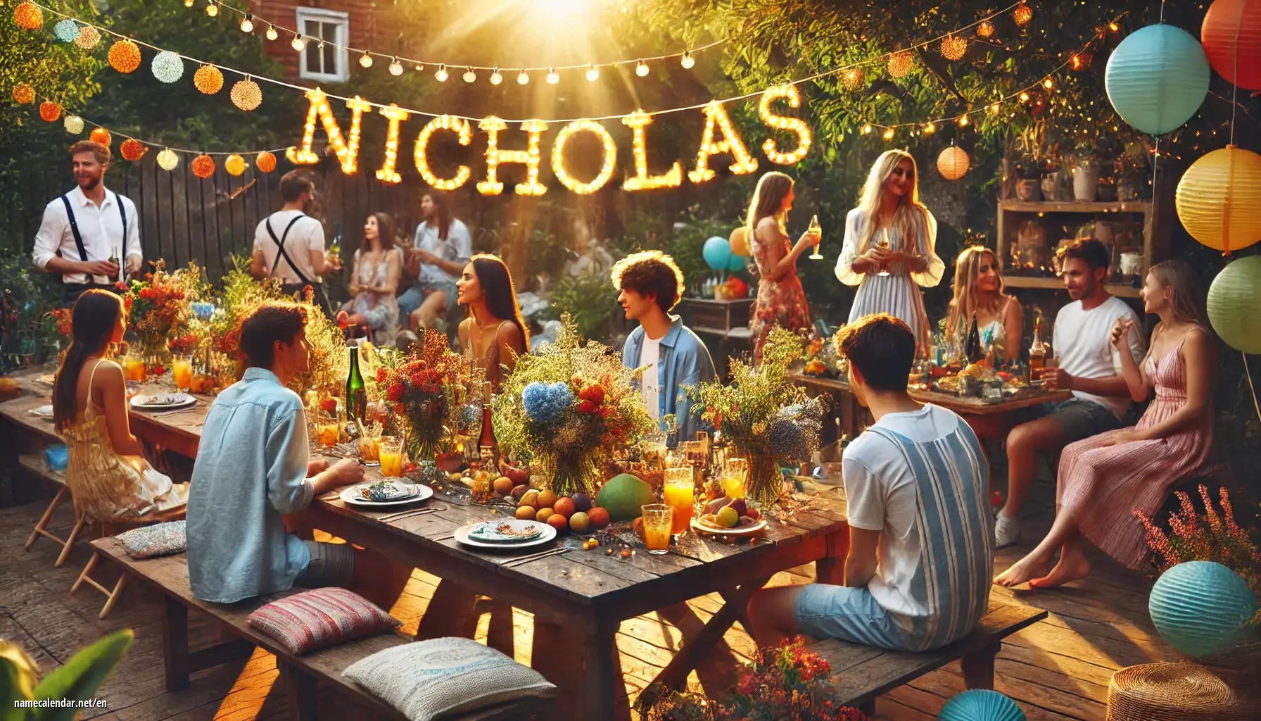 Celebration of name day and name - Nicholas