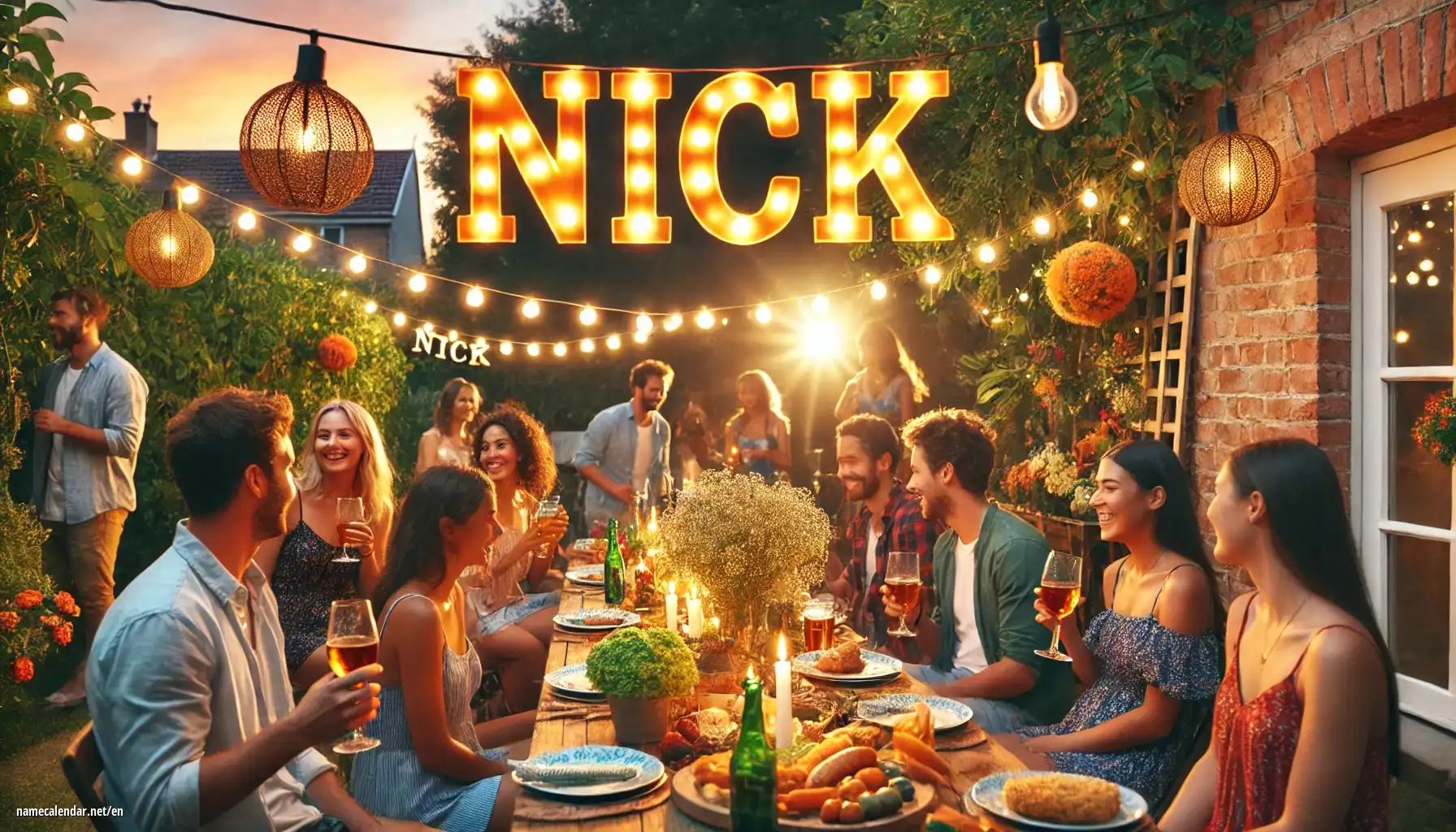 Celebration of name day and name - Nick