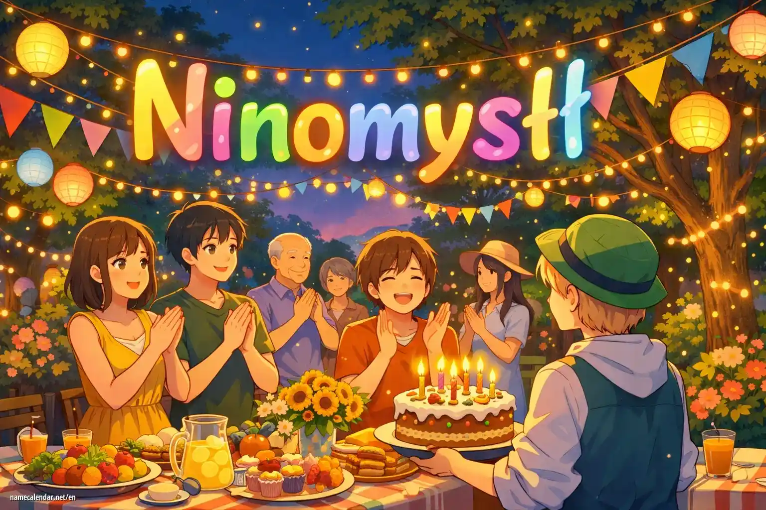 Celebration of name day and name - Ninomysł