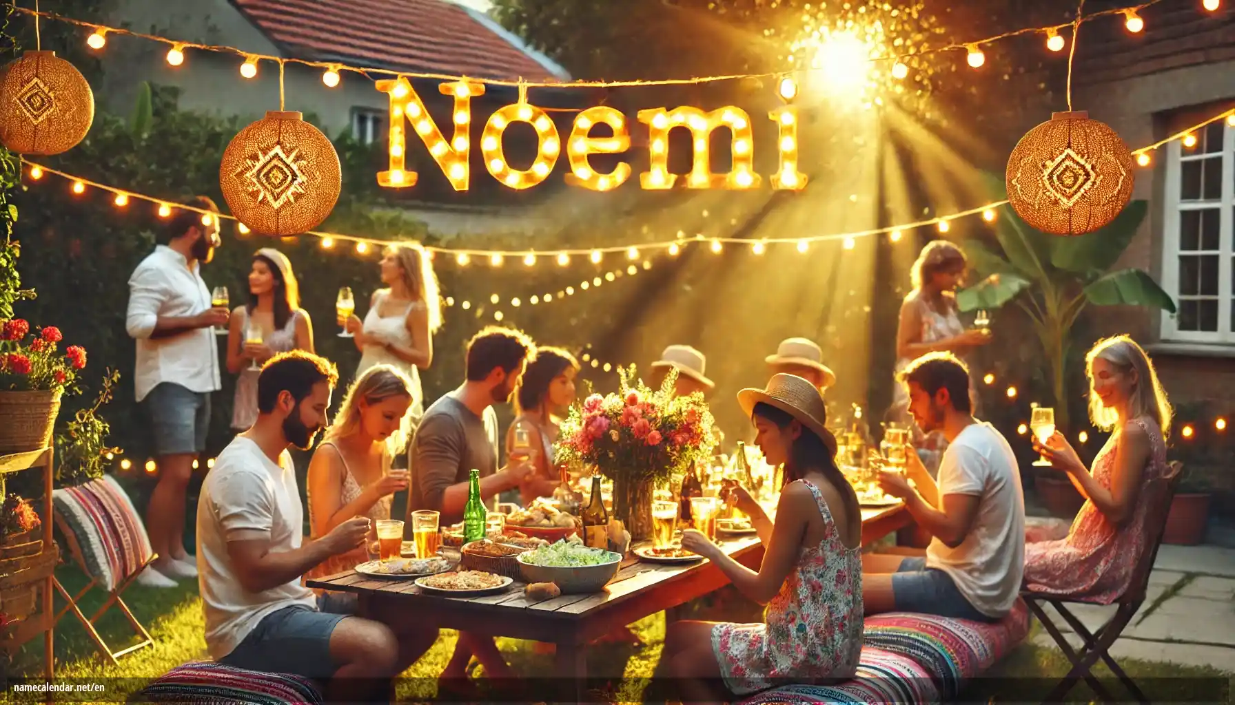 Celebration of name day and name - Noemí