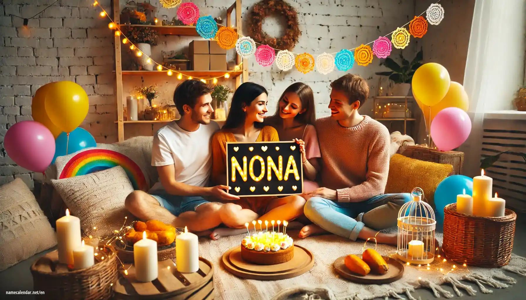 Celebration of name day and name - Nona