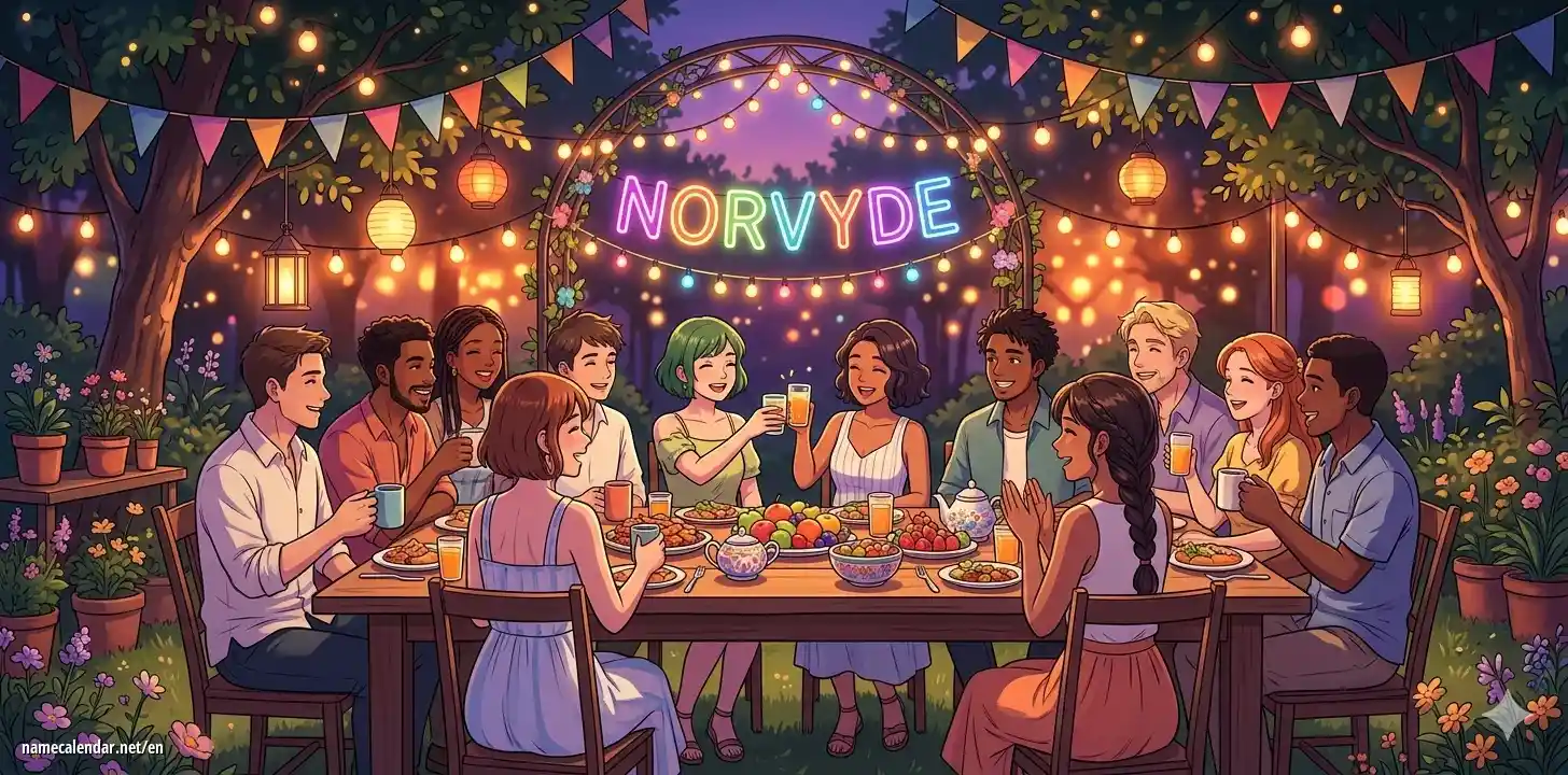 Celebration of name day and name - Norvyde