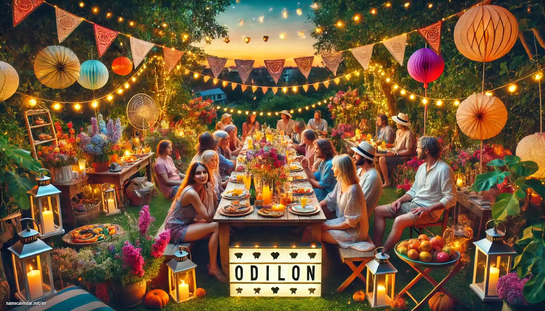 Celebration of name day and name - Odilon