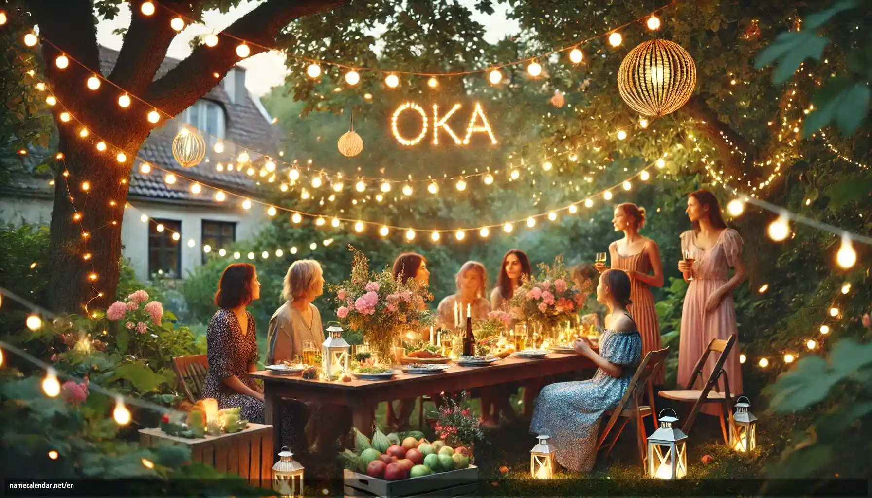 Celebration of name day and name - Oka