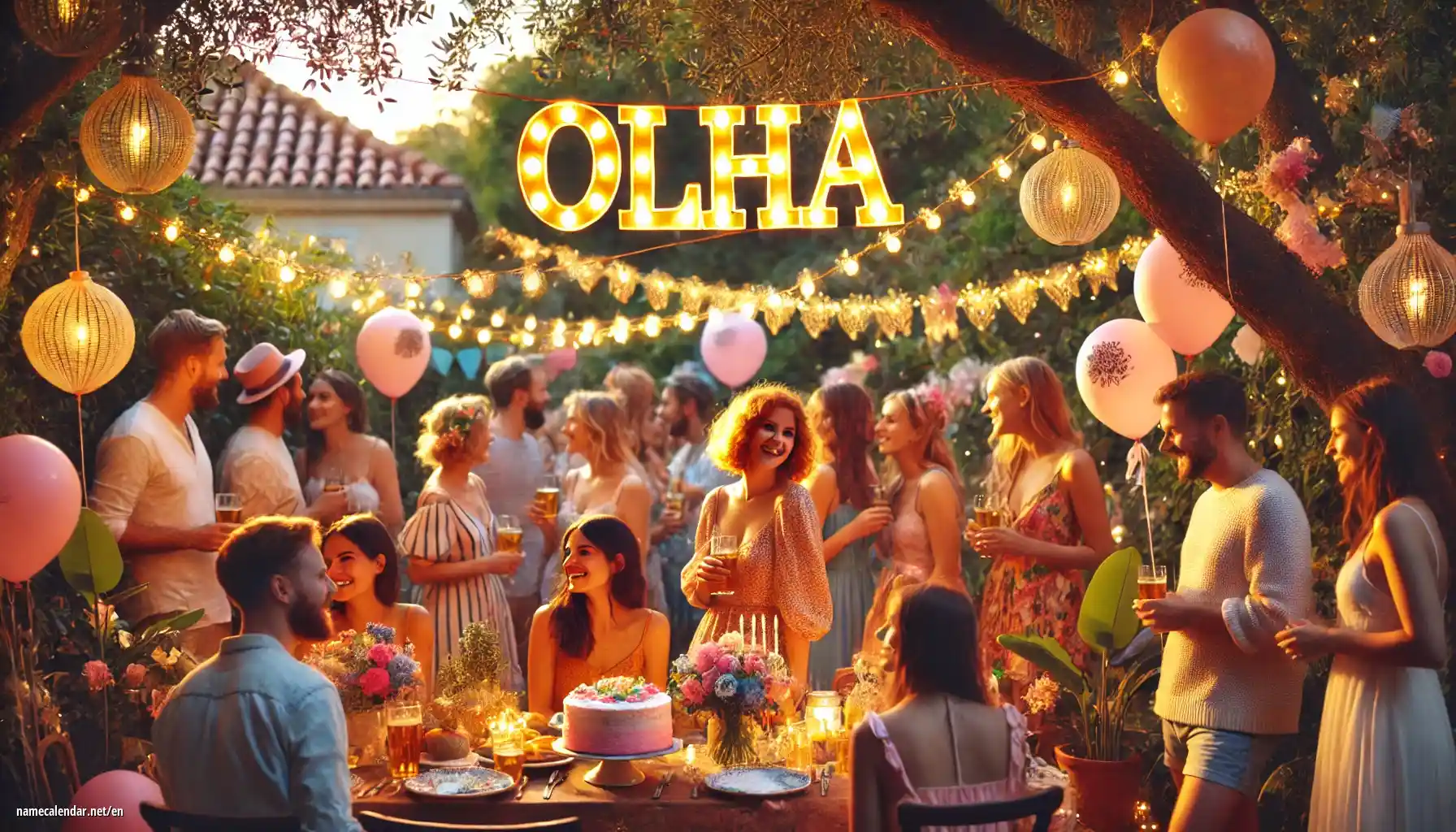 Celebration of name day and name - Olha