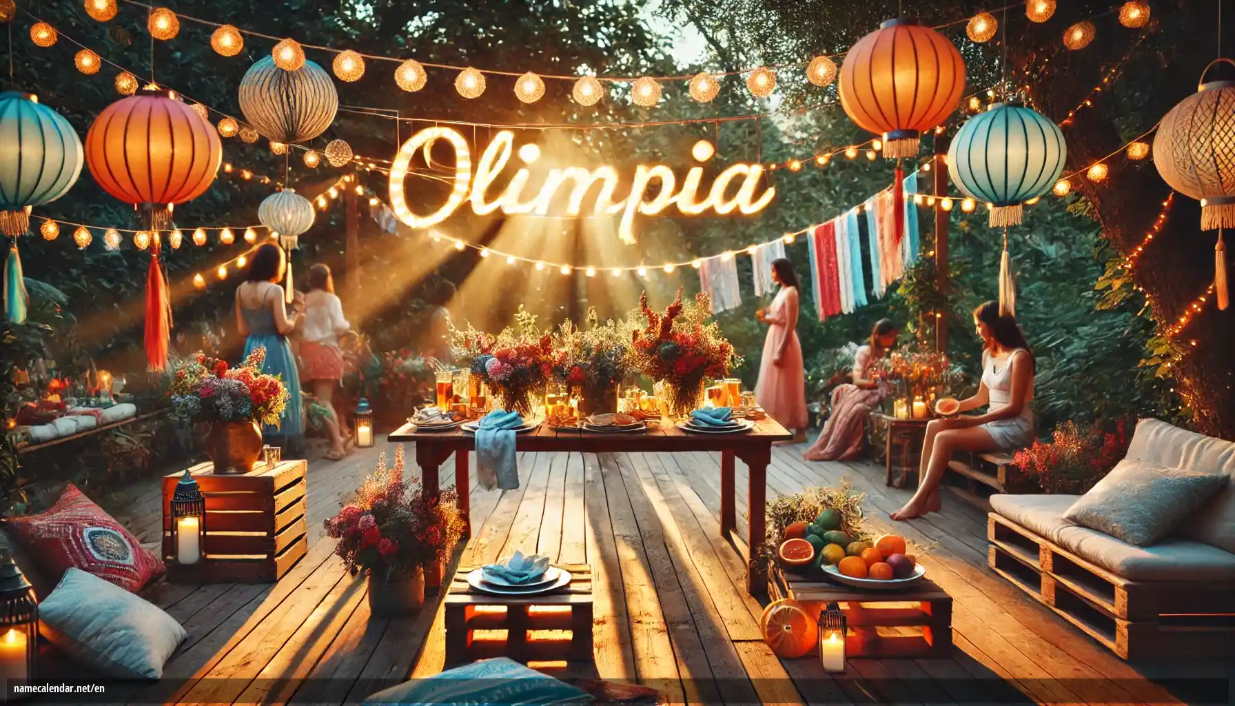 Celebration of name day and name - Olimpia
