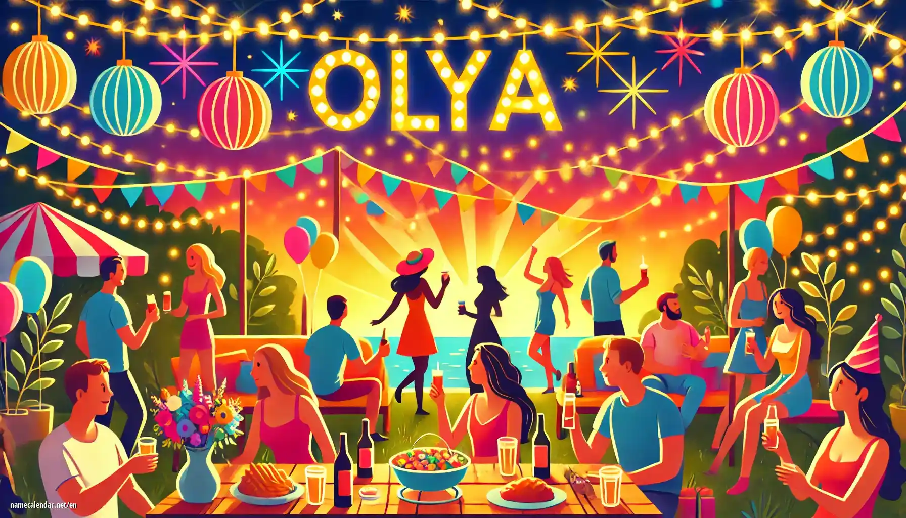 Celebration of name day and name - Olya